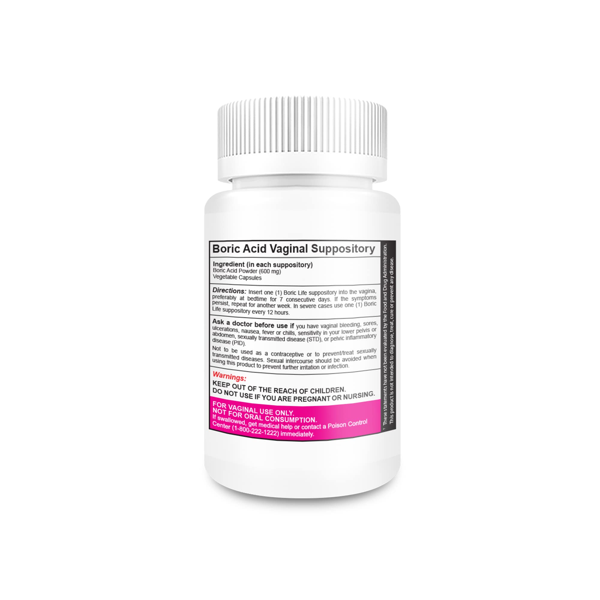 NutraBlast Boric Acid Vaginal Suppositories - 100% Pure Made in USA - Boric Life Intimate Health Support NutraBlast buy supplements canada