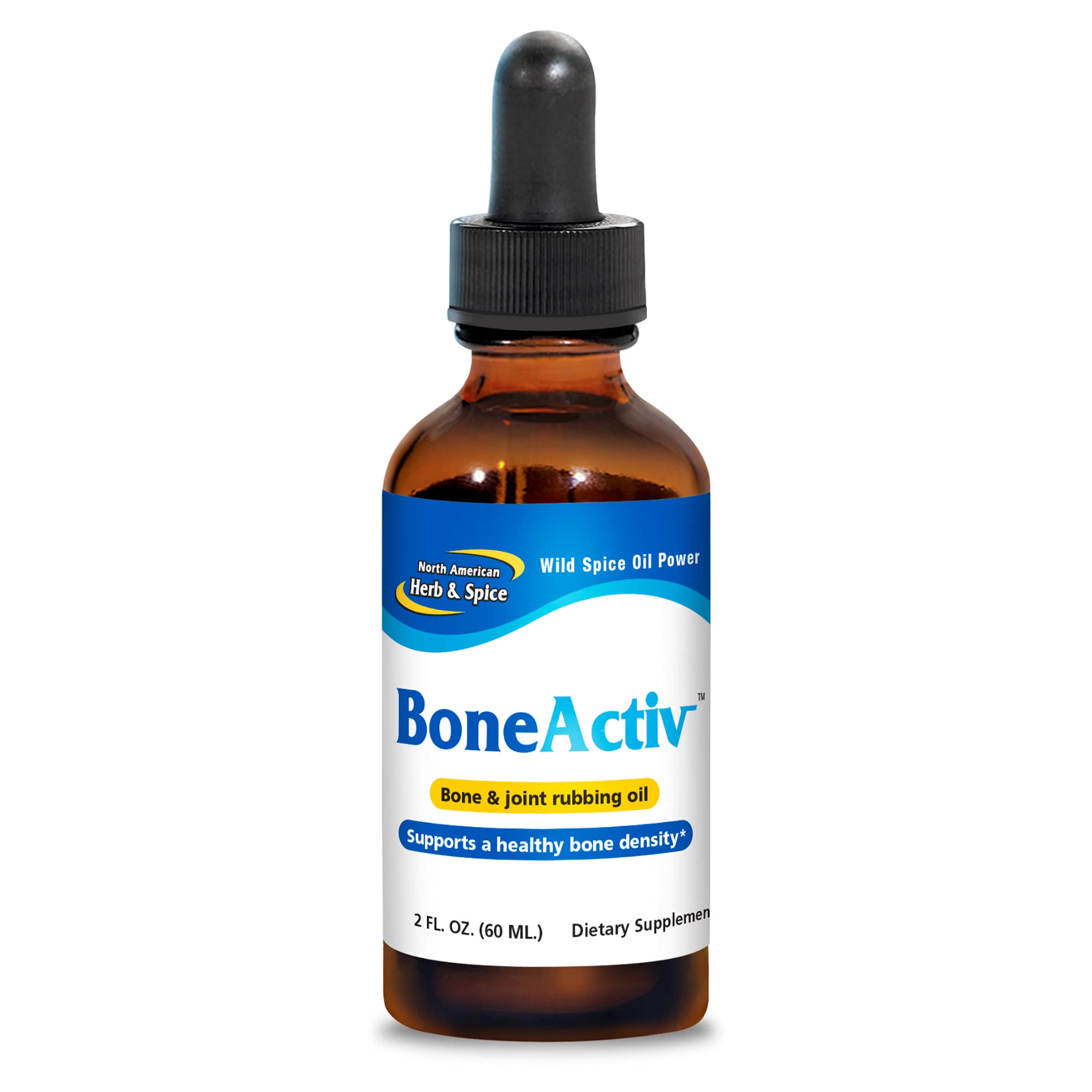 NORTH AMERICAN HERB & SPICE BoneActiv - 2 fl. oz. - Bone & Joint Rubbing Oil - Supports Healthy Bones - Non-GMO, Vegan - 346 Servings NORTH AMERICAN HERB & SPICE buy supplements canada
