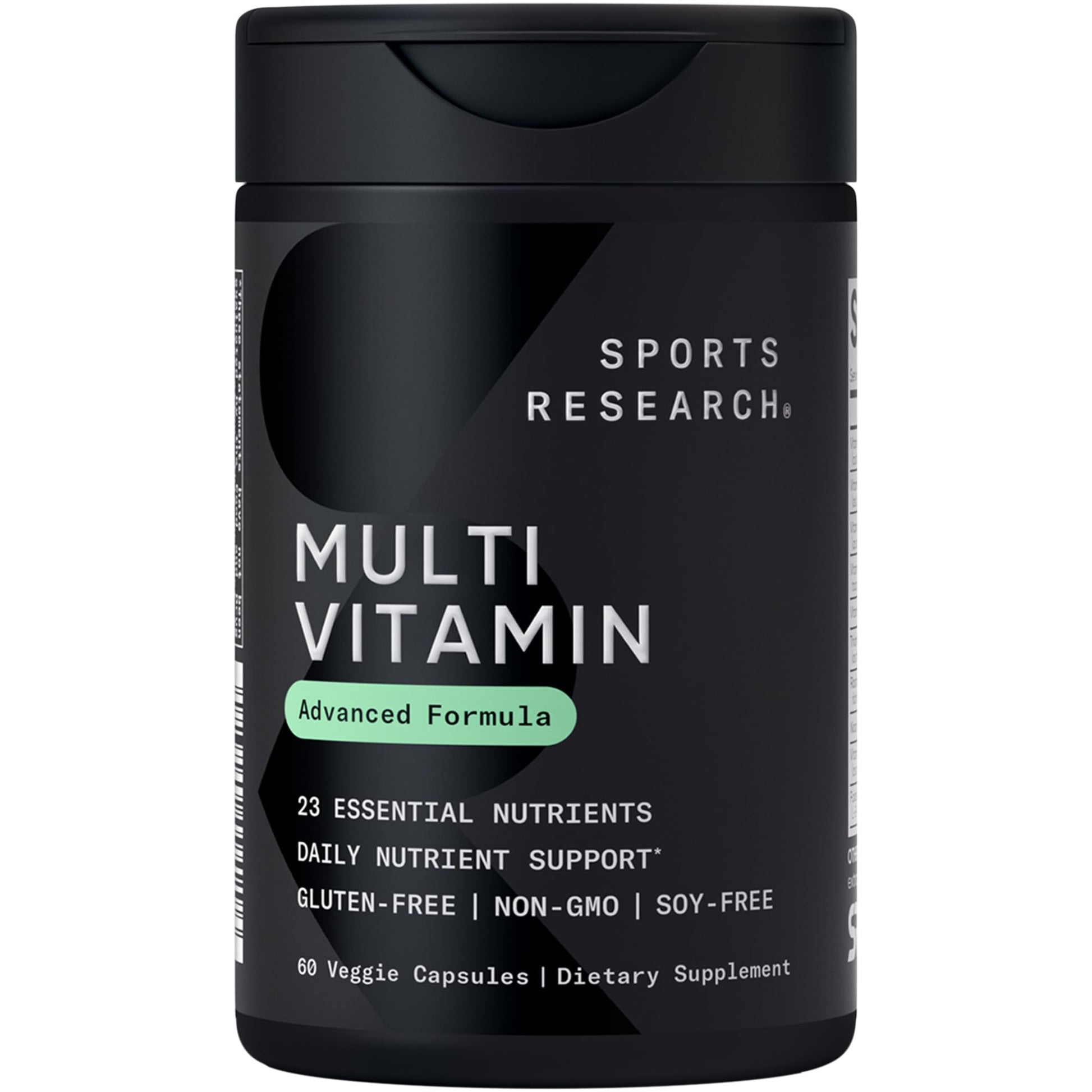 Sports Research® Multivitamin – Advanced Formula - 23 Essential Vitamins & Minerals with CoQ10 & Iodine - Daily Nutrient Support*- Non-GMO Tested & Gluten-Free -60 Veggie Capsules Sports Research buy supplements canada