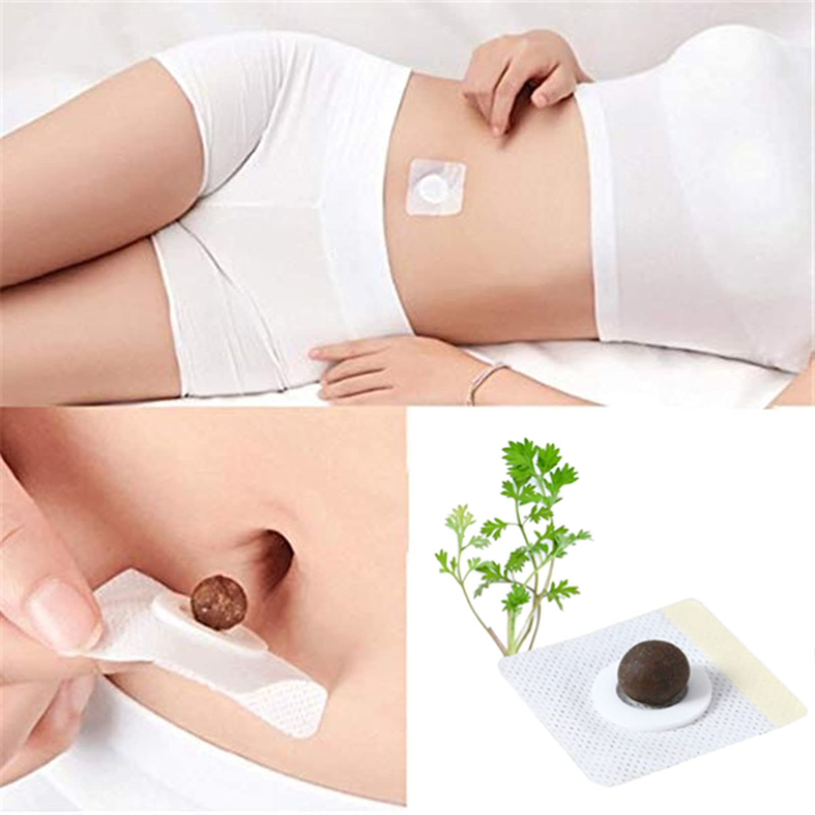 Bubchen Mugwort Belly Patch,30Pcs Natural Wormwood Essence and 30Pcs Belly Sticker BURWSEKK buy supplements canada