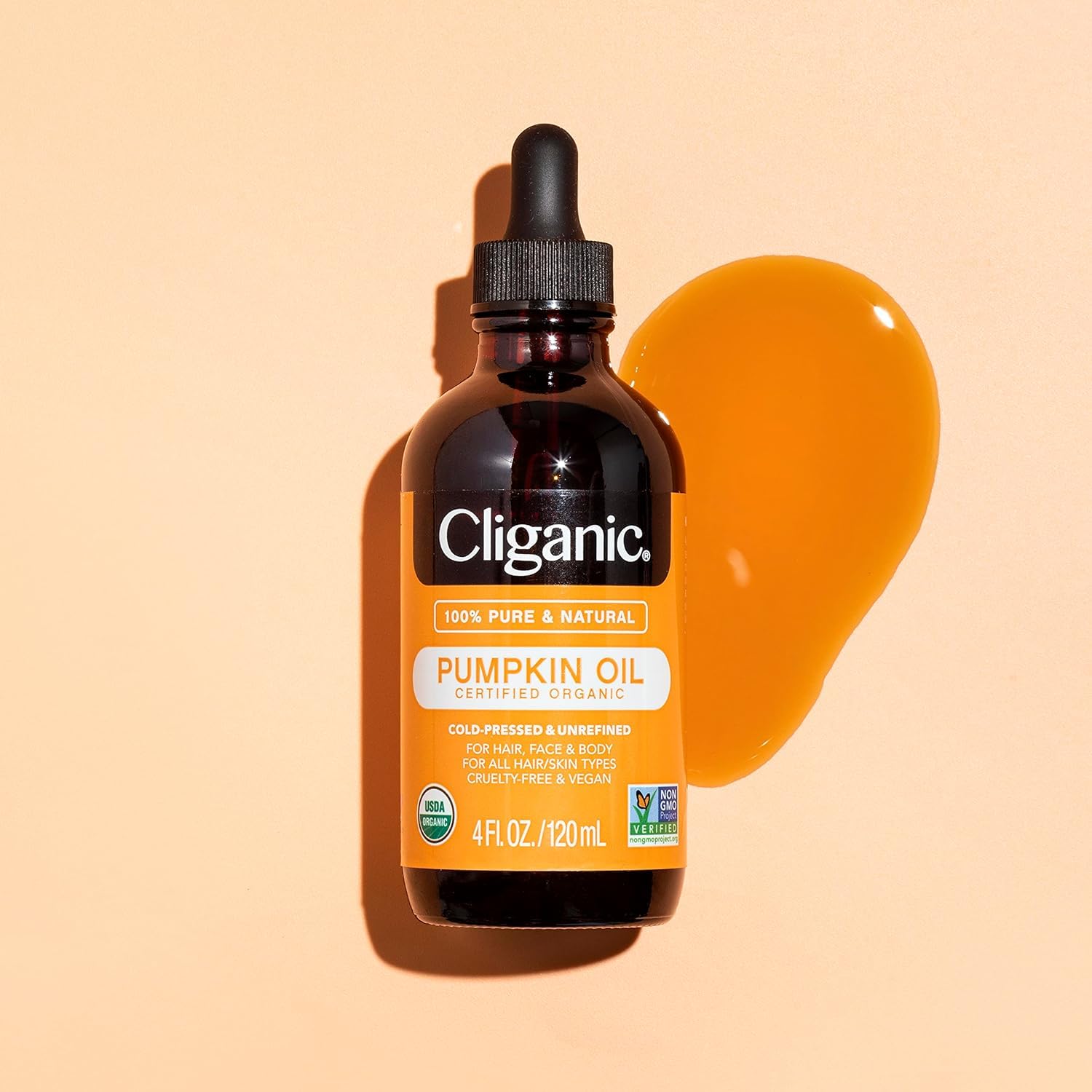 Cliganic Organic Pumpkin Seed Oil, 100% Pure - For Face & Hair | Natural Cold Pressed Unrefined Cliganic buy supplements canada