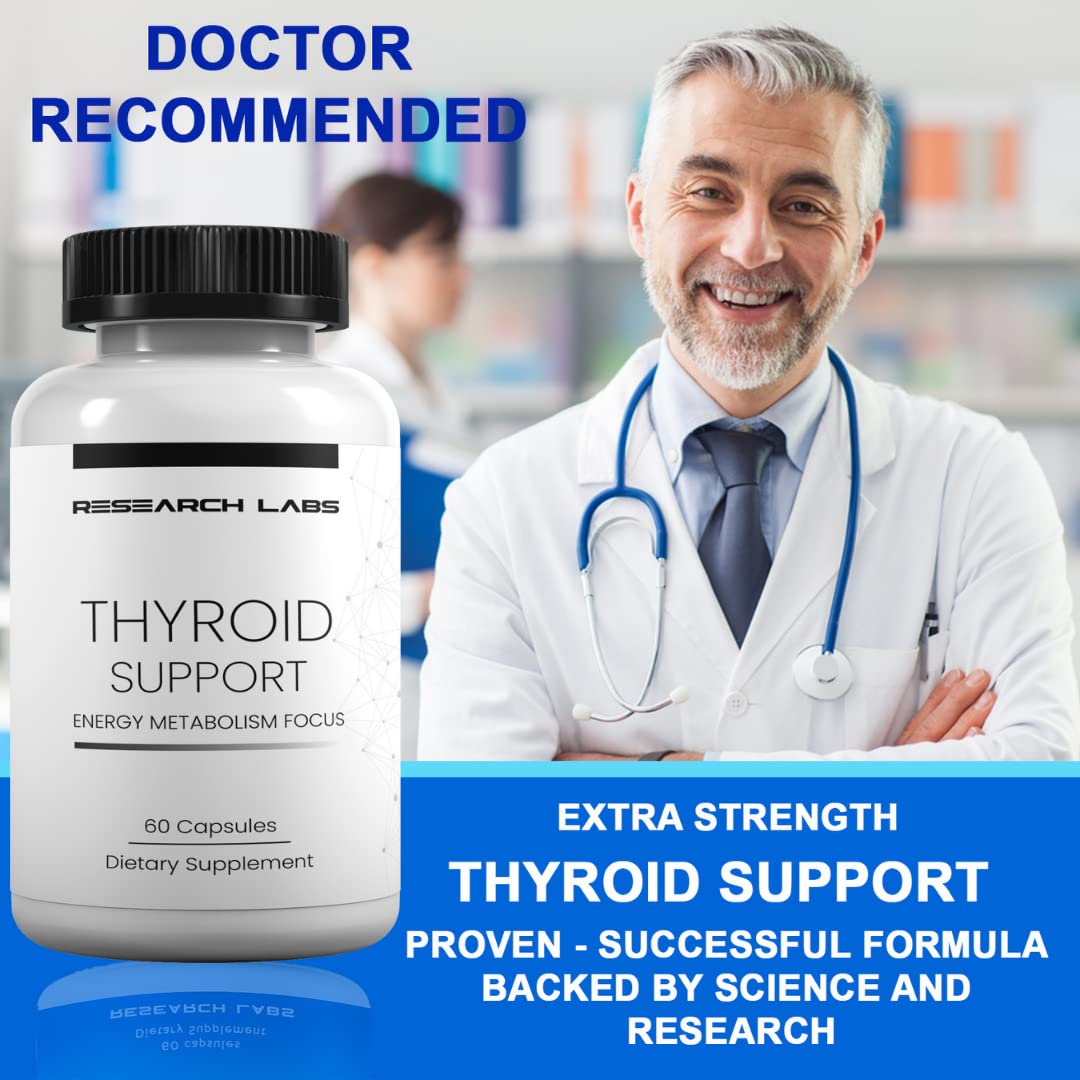 Research Labs Thyroid Support + Iodine Supplement - Energy, Metabolism, Focus Research Labs buy supplements canada