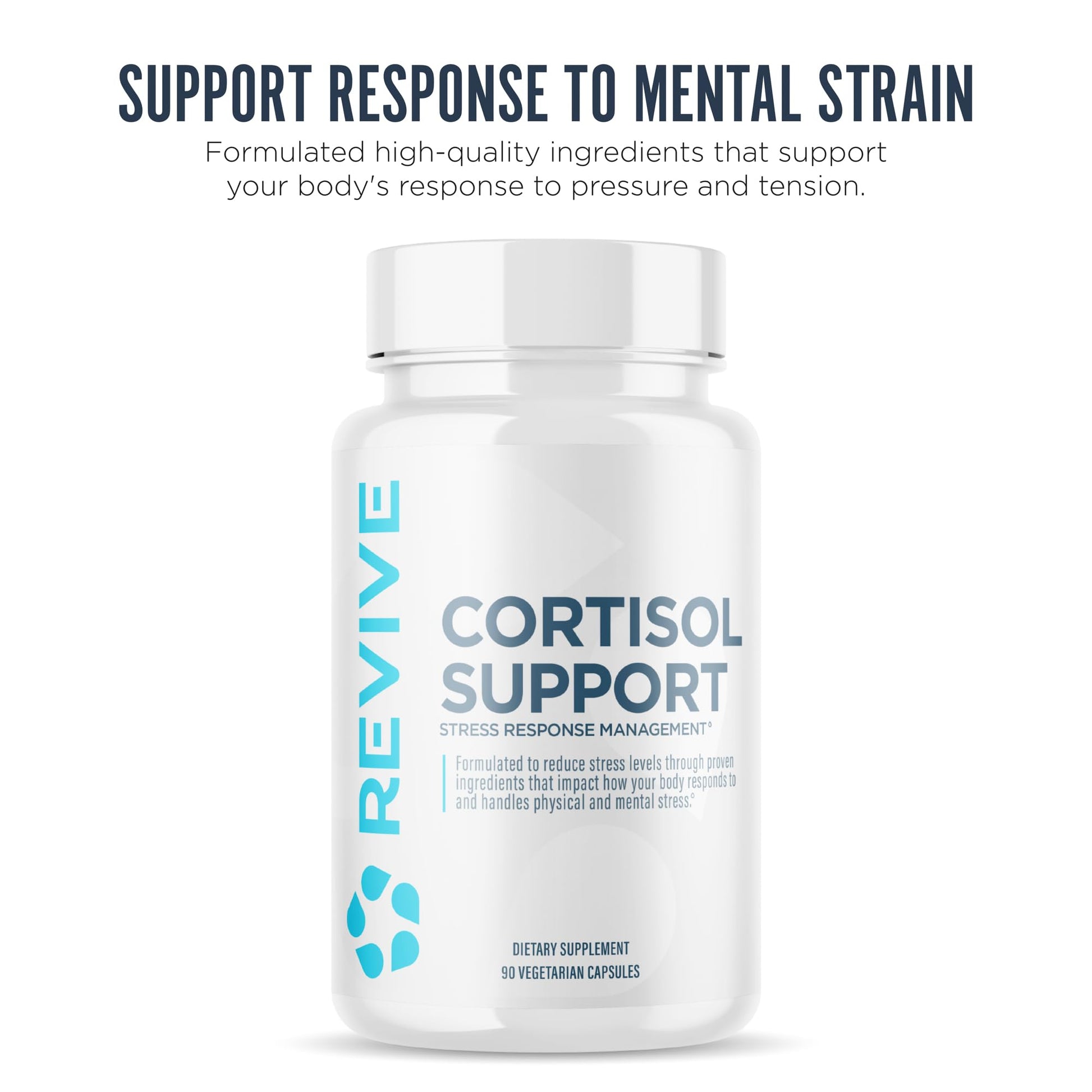 Revive MD Cortisol Manager, 90 Vegetarian Capsules - Cortisol Supplement w/Magnesium & L-Theanine Support Health, Focus, Energy, Fatigue, & Adrenal Gland Function - Vegan & Gluten-Free (30 Servings) Revive buy supplements canada