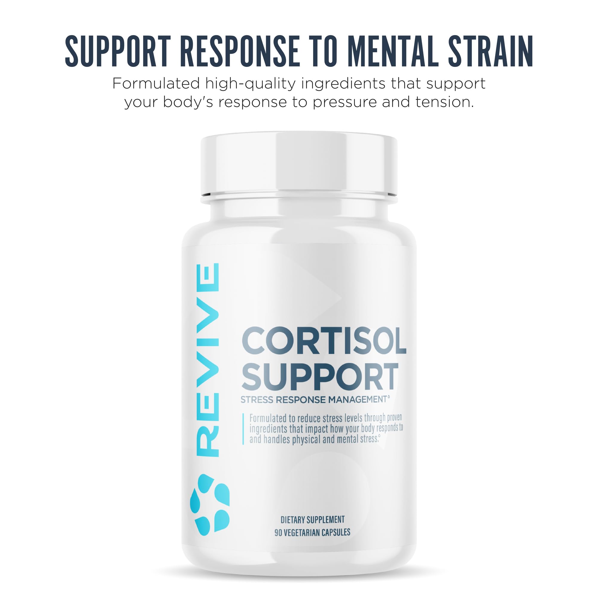 Revive MD Cortisol Manager, 90 Vegetarian Capsules - Cortisol Supplement w/Magnesium & L-Theanine Support Health, Focus, Energy, Fatigue, & Adrenal Gland Function - Vegan & Gluten-Free (30 Servings) Revive buy supplements canada