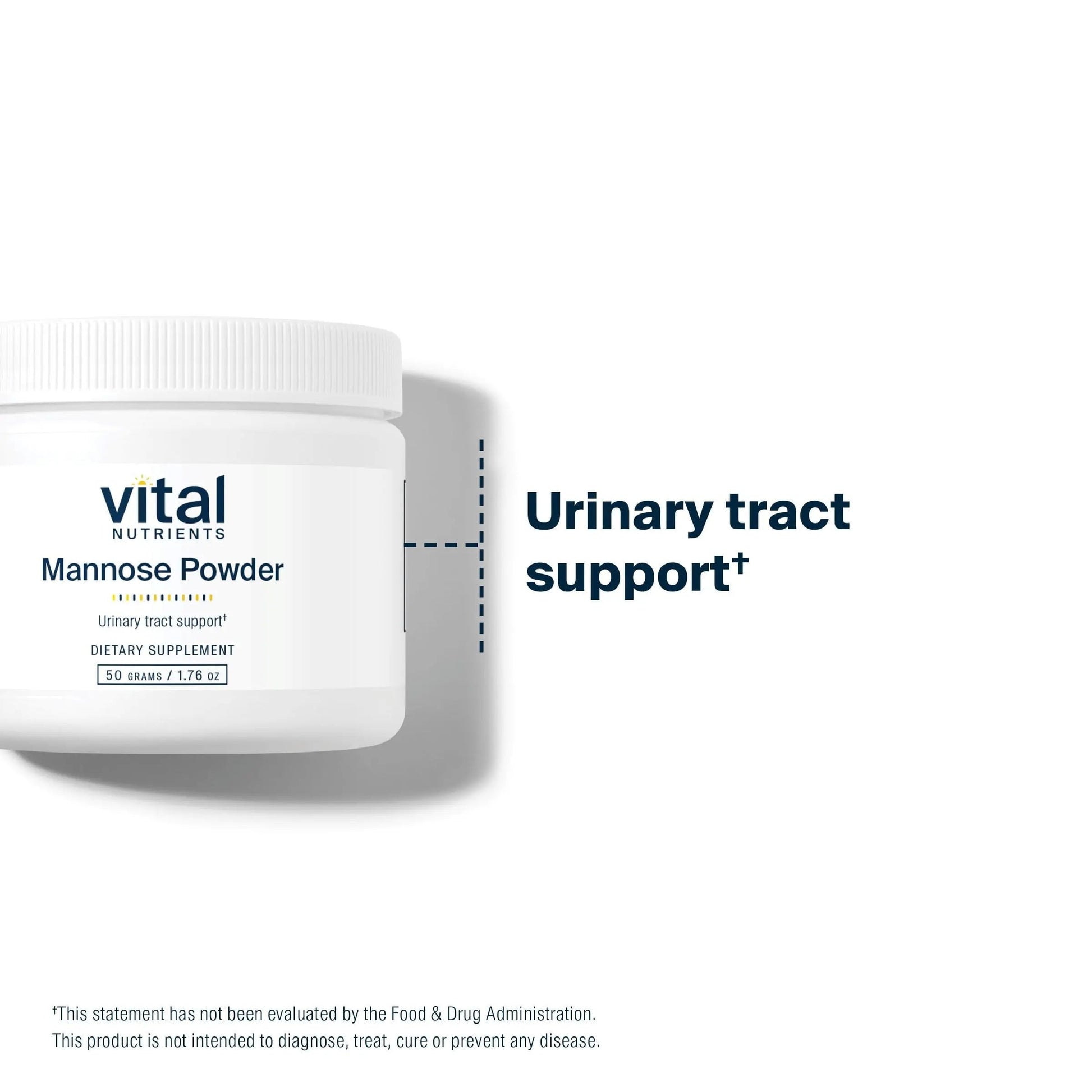 Vital Nutrients Mannose Powder 50g - Vegan D-Mannose Supplement for Urinary Tract and Bladder Support - Gluten, Dairy, Soy Free - Non-GMO - 25 Servings Vital Nutrients buy supplements canada