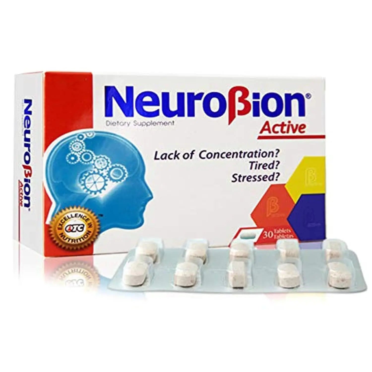 Neurobion Active 30 Tablets Multivitamin L-Glutamic Acid Dietary Supplements, 1 Count (Pack of 1) Neurobion buy supplements canada