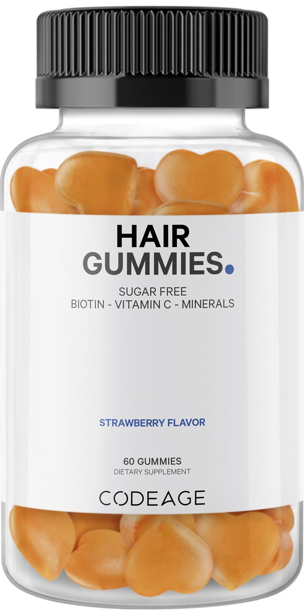 Codeage Hair Gummies, Biotin 5000 mcg, Sugar Free Growth Gummy Vitamins A, C, B6, B12, D3, Zinc, Inositol Supplement Codeage buy supplements canada