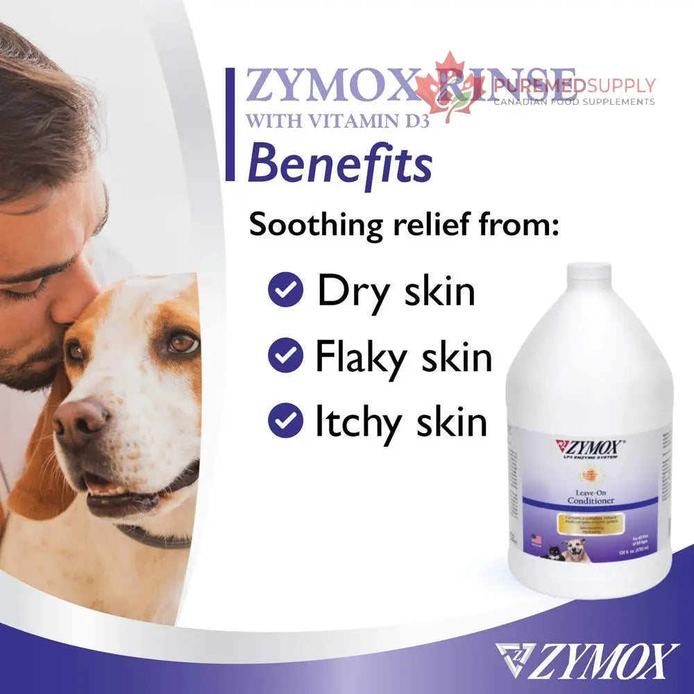 ZYMOX Leave-in Conditioner with Vitamin D3 for Cats & Dogs, 1gal Zymox buy supplements canada