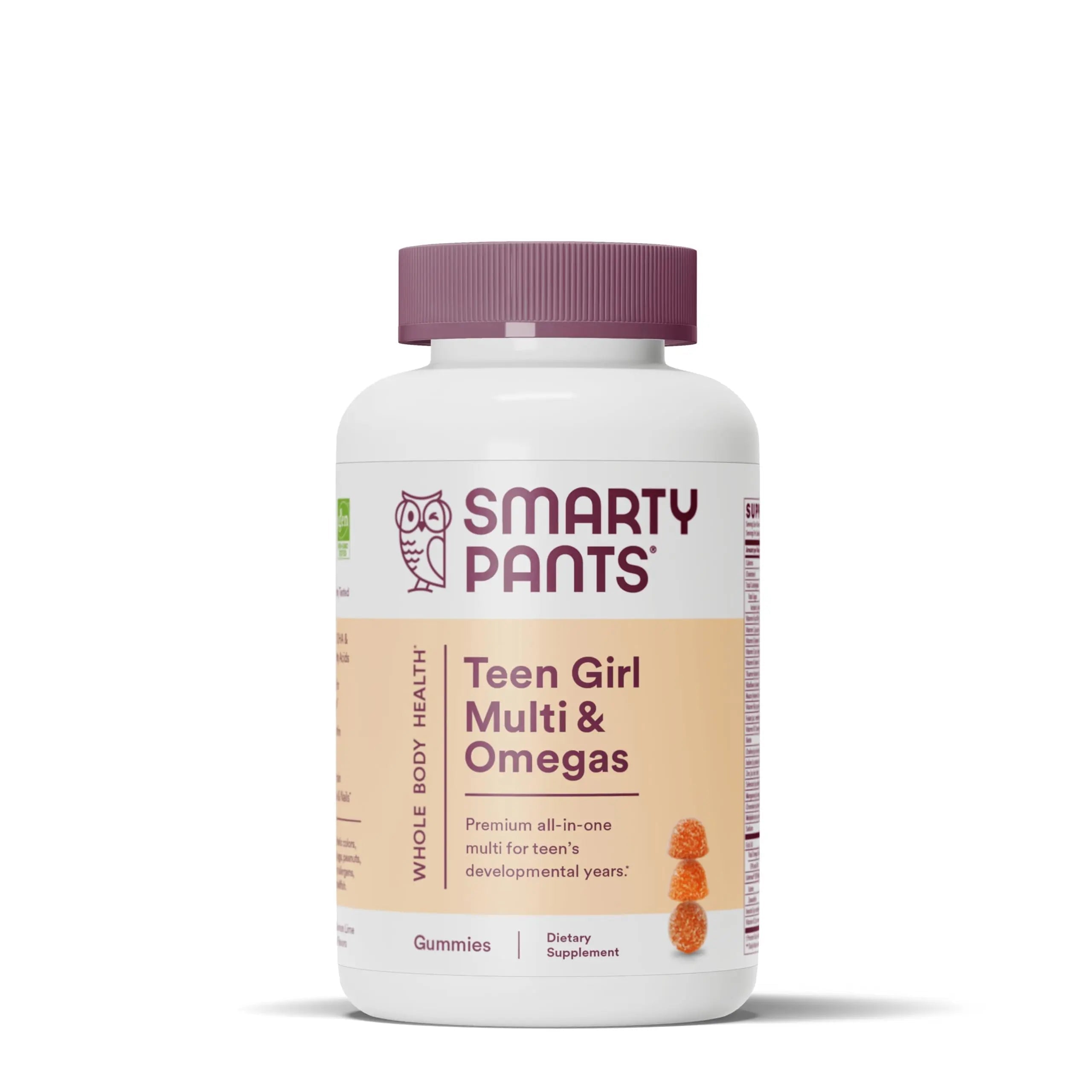 SmartyPants Teen Girl Multivitamin Gummies: Omega 3 Fish Oil (EPA/DHA), Vitamin D3, C, Vitamin B12 & Kids Multivitamin Gummies SmartyPants buy supplements canada