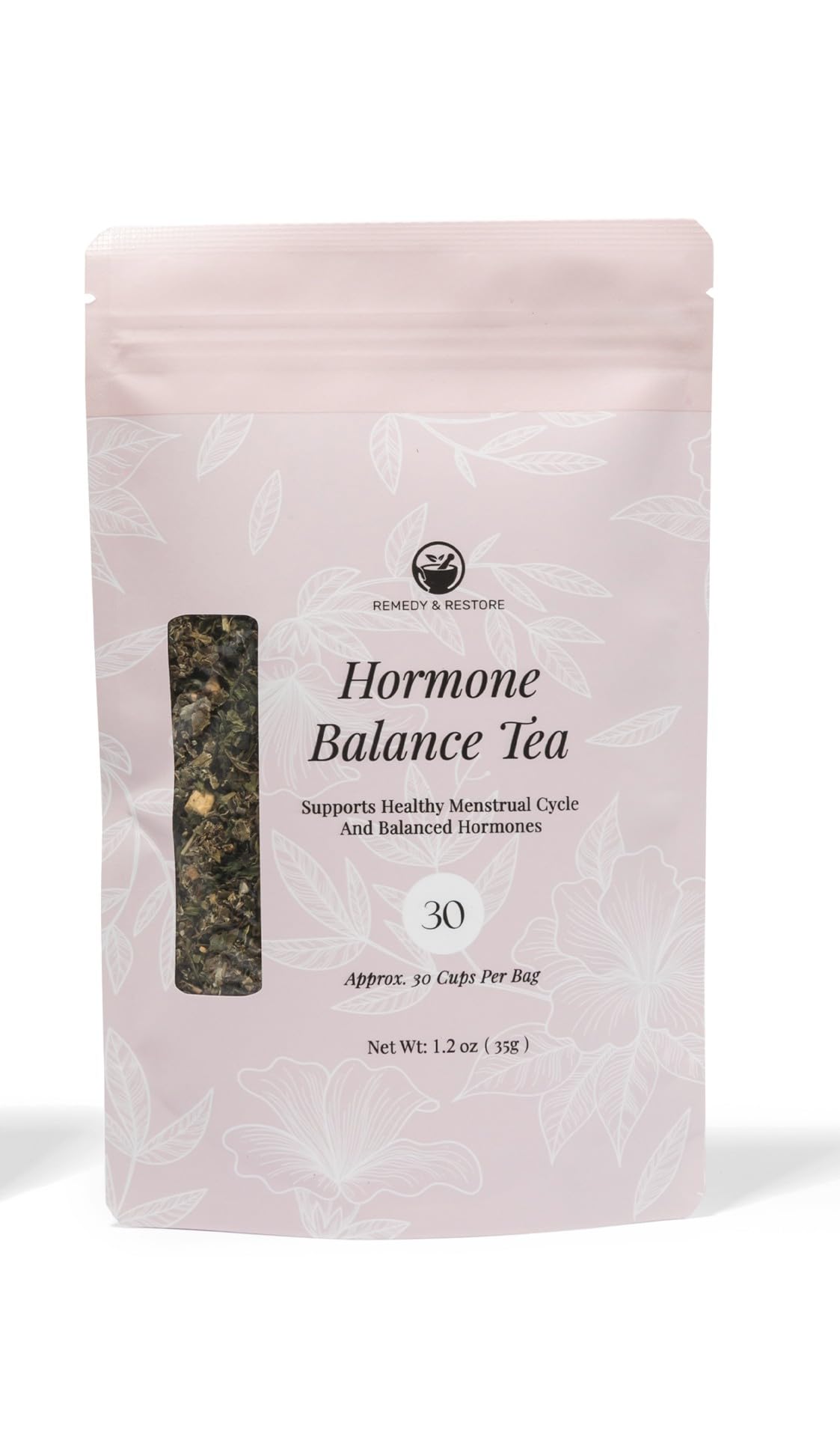 Remedy & Restore Herbal Tea for Hormone Balance - Natural Menstrual Cycle Support, Spearmint Flavor, Loose Leaves, 1 Count Remedy & Restore buy supplements canada