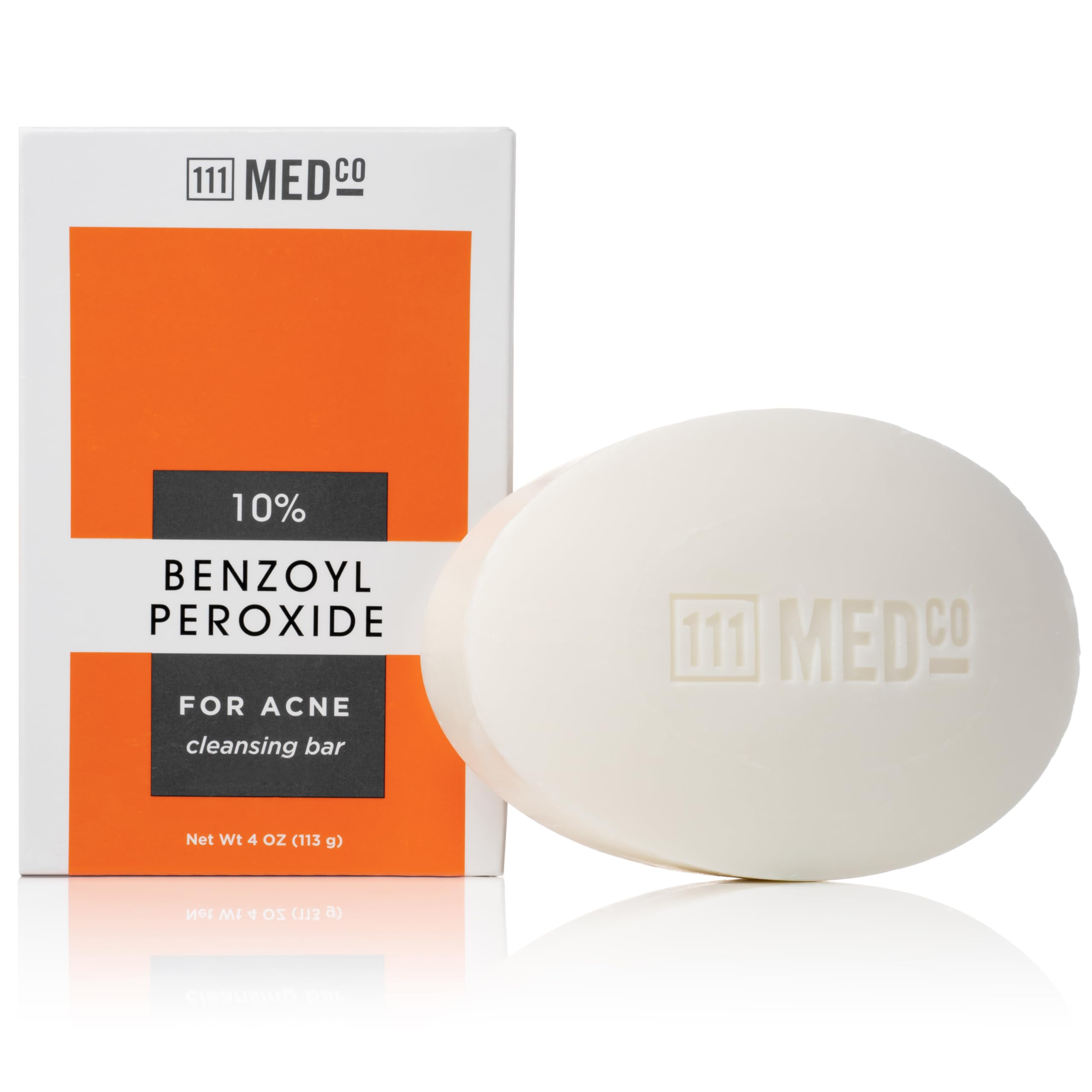 111MedCo 10% Benzoyl Peroxide Acne Treatment Cleansing Bar, Maximum Strength Medicated Face & Body Soap‑Free Bar 111MedCo buy supplements canada