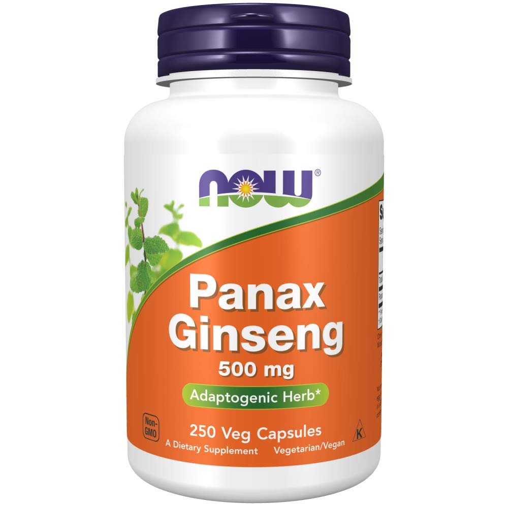 NOW Supplements, Panax Ginseng (Root) 500 mg, Adaptogenic Herb*, 250 Veg Capsules NOW buy supplements canada