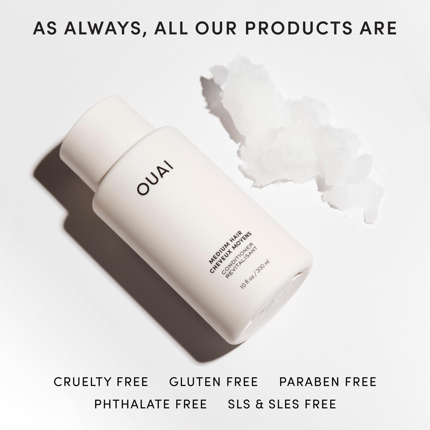 OUAI Medium Conditioner Travel Size - Hydrating Hair Conditioner with Coconut Oil, Babassu Oil, and Keratin - Strengthens, Repairs and Adds Shine - Paraben and Phthalate Free Hair Care Products (3 Oz) OUAI buy supplements canada