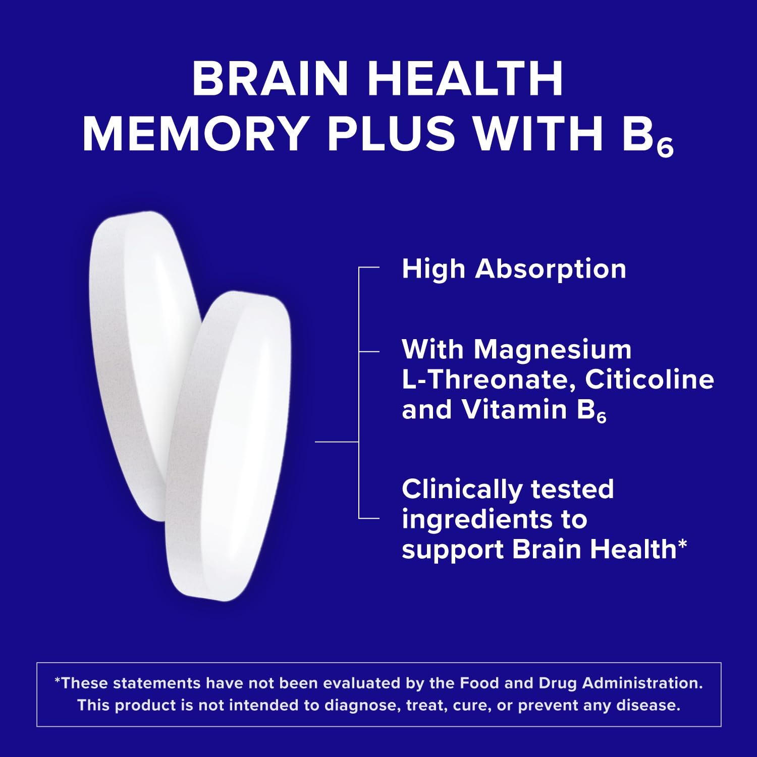 Qunol Brain Health Memory Plus with B6, Magnesium L-Threonate & Citicoline, Clinically Tested Ingredients to Improve Memory, Focus, Attention and Productivity, 90 Count Qunol buy supplements canada