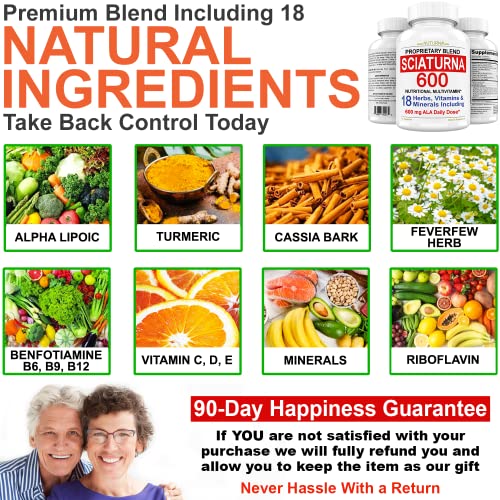 Sciatica Supplement with 600 mg Alpha Lipoic Acid - Sciatic Nerve Support Nuturna buy supplements canada