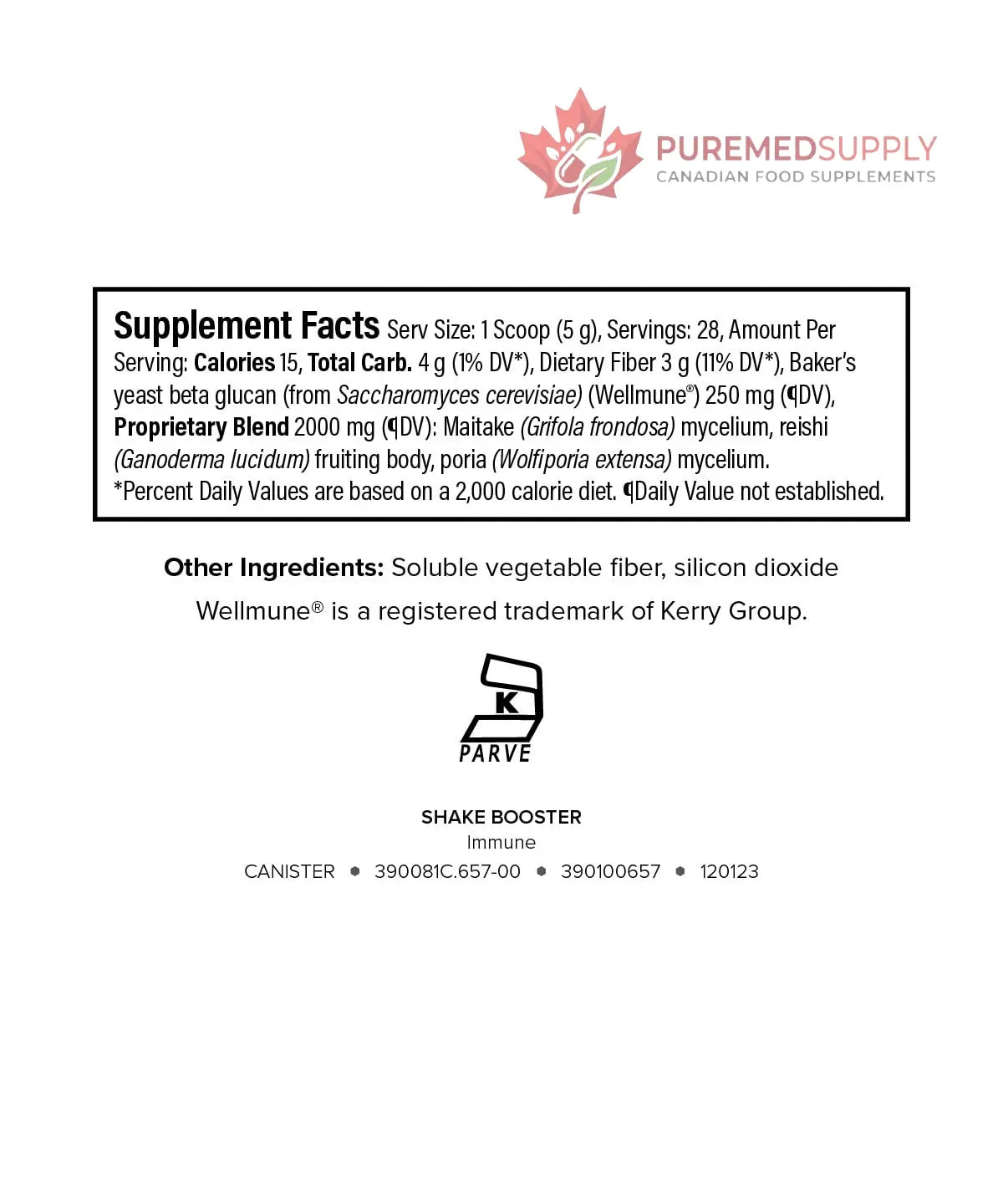 Isagenix Immune Shake Booster - Supports Healthy Immune Function with Wellmune® Beta-Glucans & Mushroom Blend - Unflavored Powder for Easy Mixing - Good Source of Fiber - No Artificial Ingredients Isagenix buy supplements canada