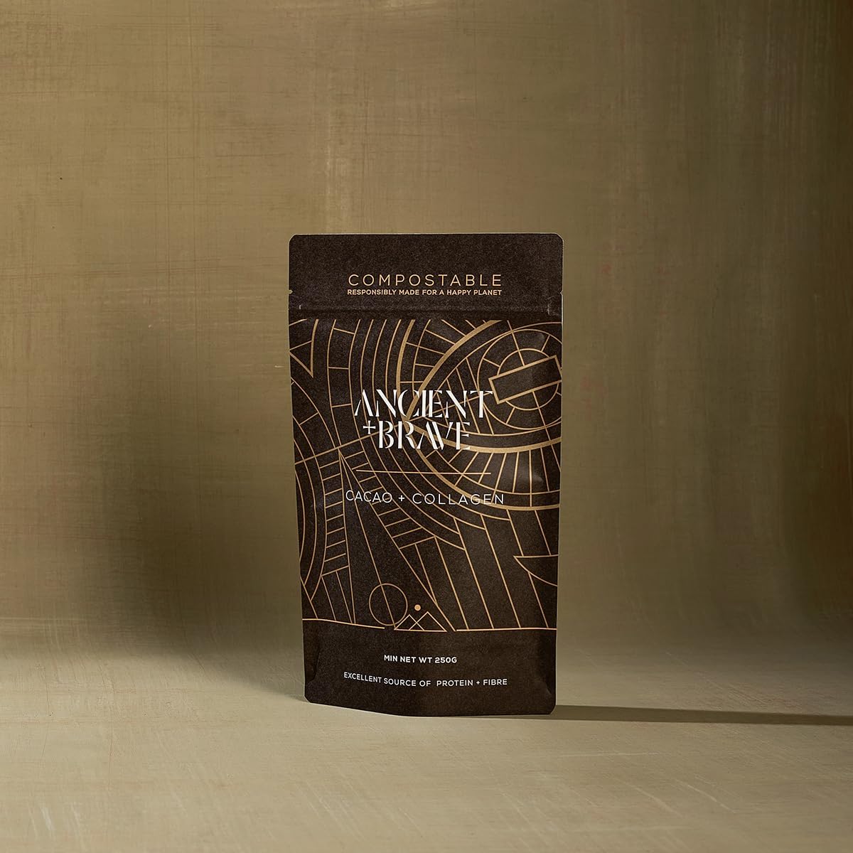 Ancient + Brave - Cacao + Collagen Powder 250g - Peruvian Raw Cacao Hot Chocolate with Grass Ancient + Brave buy supplements canada