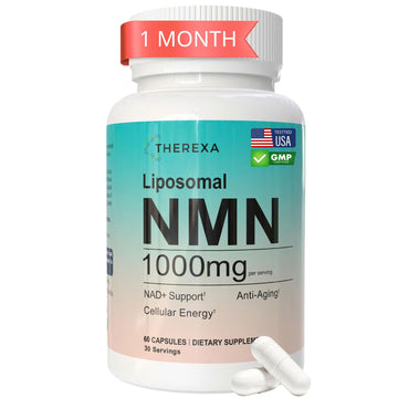 NMN Supplement 1000mg Pure - Liposomal NMN for NAD+ Supplement, Tested in USA, 60 Capsules THEREXA buy supplements canada