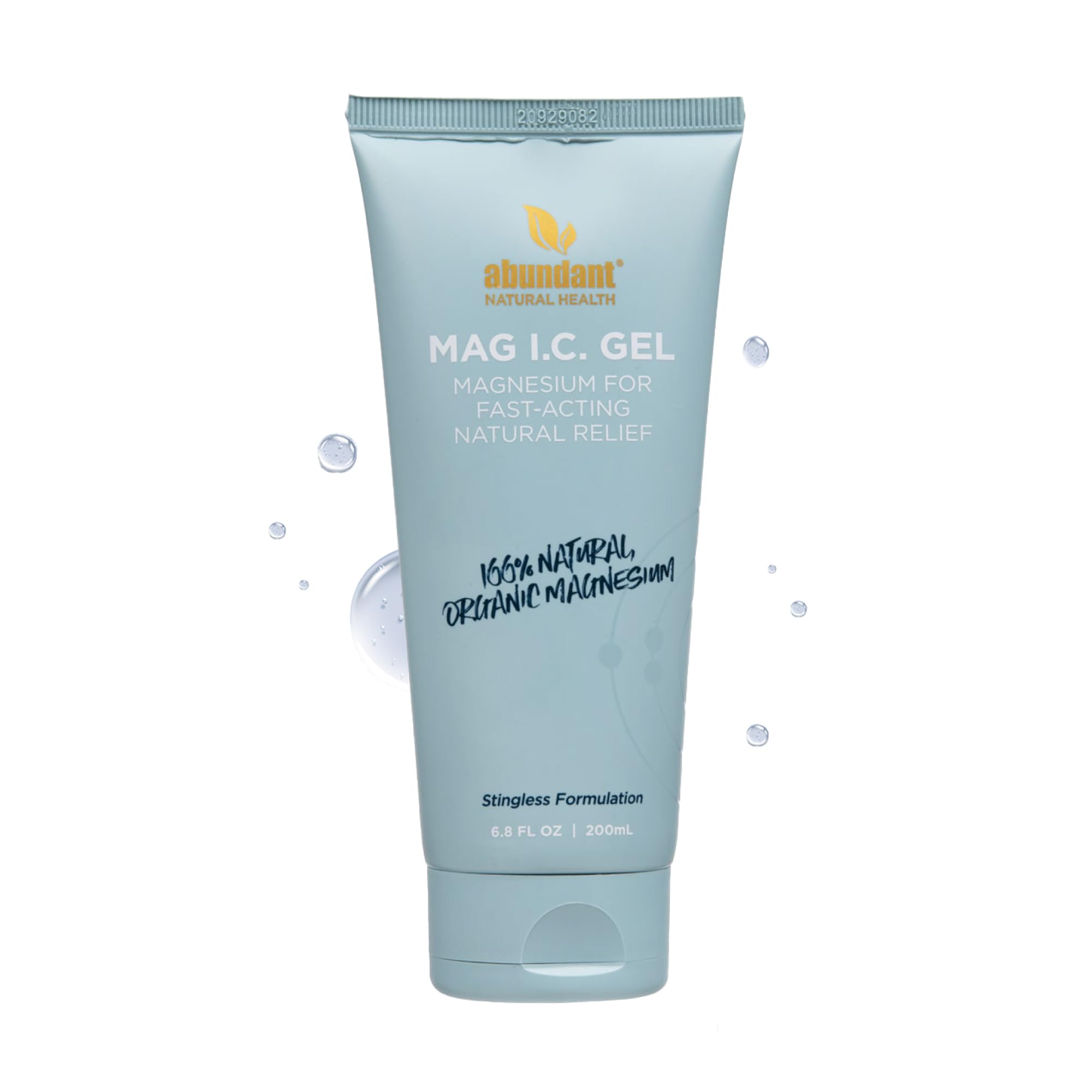 Abundant Natural Health MAG I.C. Magnesium Gel with Cucumber Stem Cells - Fast Muscle Relief, Soothing, Stingless, Safe for Sensitive Skin, Fragrance-Free, 200mL Abundant Natural Health buy supplements canada
