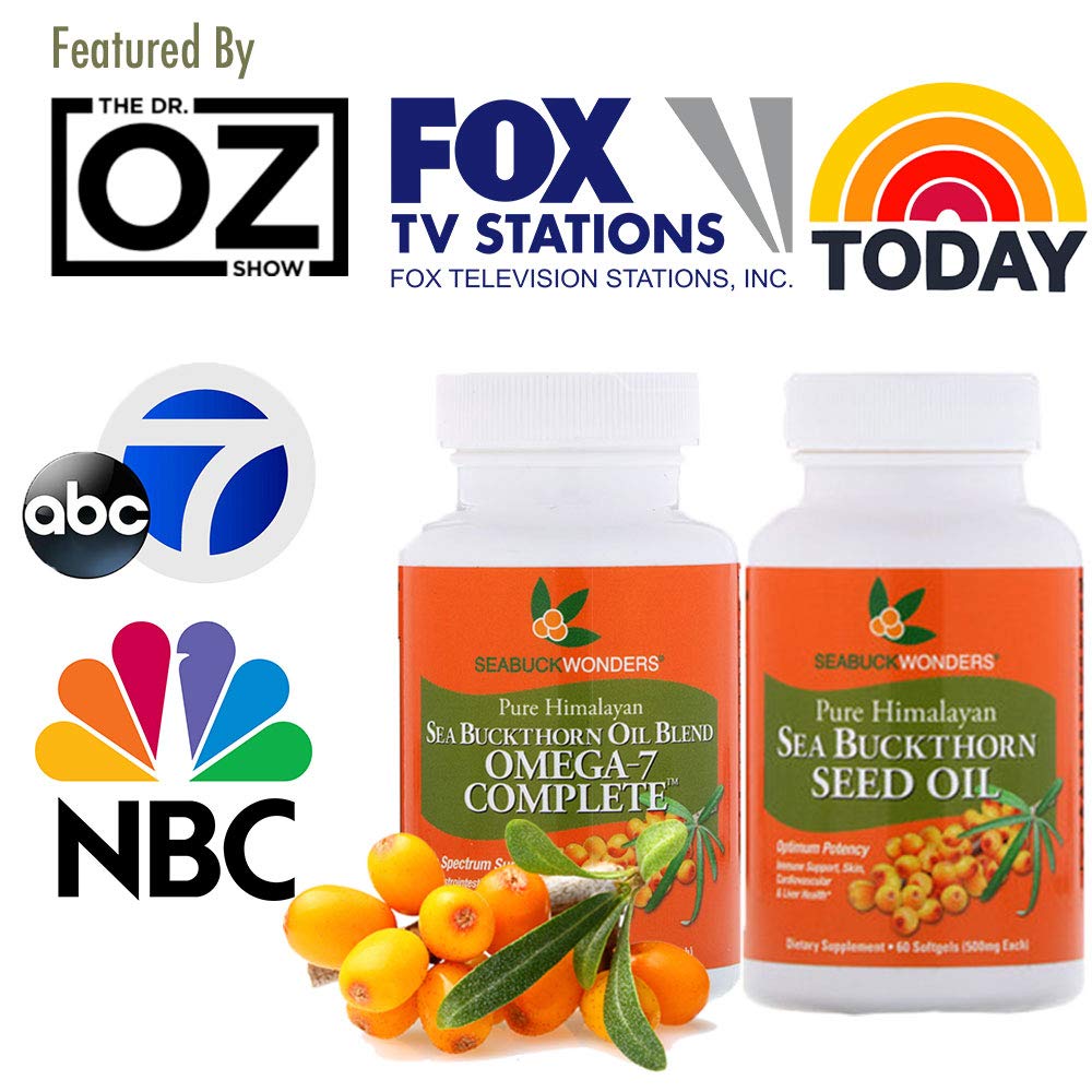 SeabuckWonders Sea Buckthorn Oil Blend, Omega-7 Complete, Max Potency, 120 Count SEABUCKWONDERS buy supplements canada