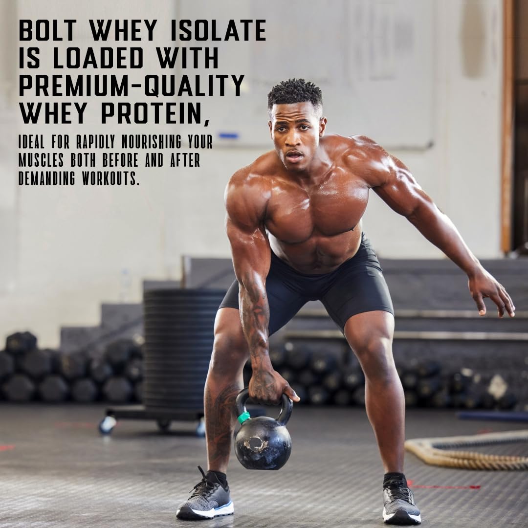 Bolt Nutrition Whey Isolate Protein Powder | with Superfood Phycocyanin | Muscle Strength Bolt Nutrition buy supplements canada