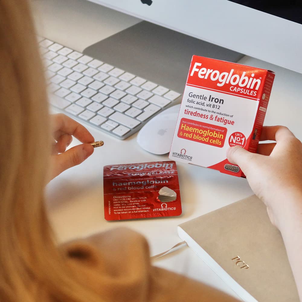 Feroglobin Iron Capsule Helps to reduce tiredness and fatigue Feroglobin buy supplements canada