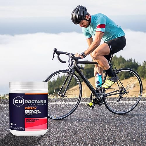 Gu Energy Roctane Ultra Endurance Energy Drink Mix, Strawberry Hibiscus GU Energy buy supplements canada