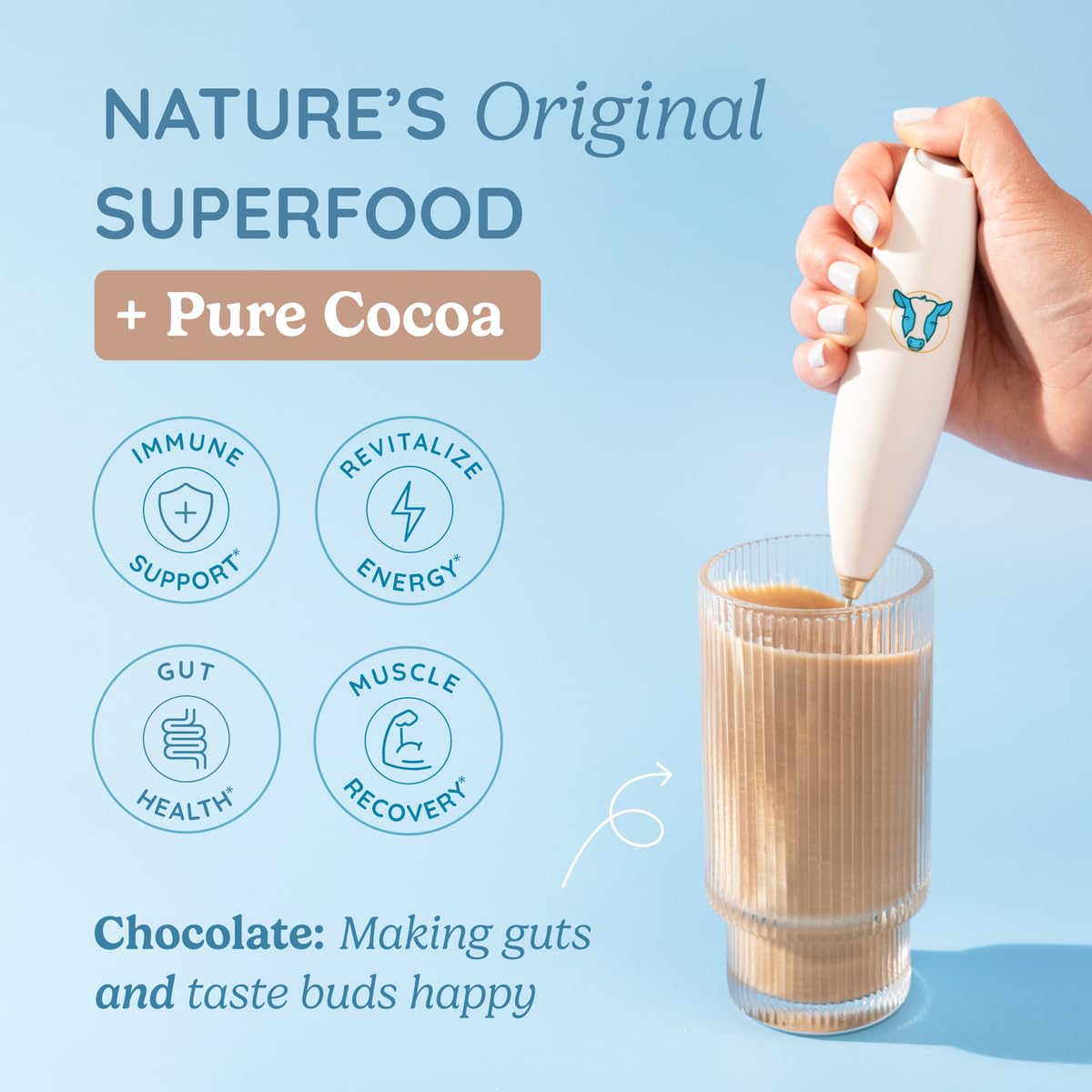 WONDERCOW Colostrum Supplement Powder for Gut Health, Immune Support & Wellness | Natural IgG Pure Whole Bovine Colostrum Superfood, Chocolate, 60 Servings WONDERCOW buy supplements canada