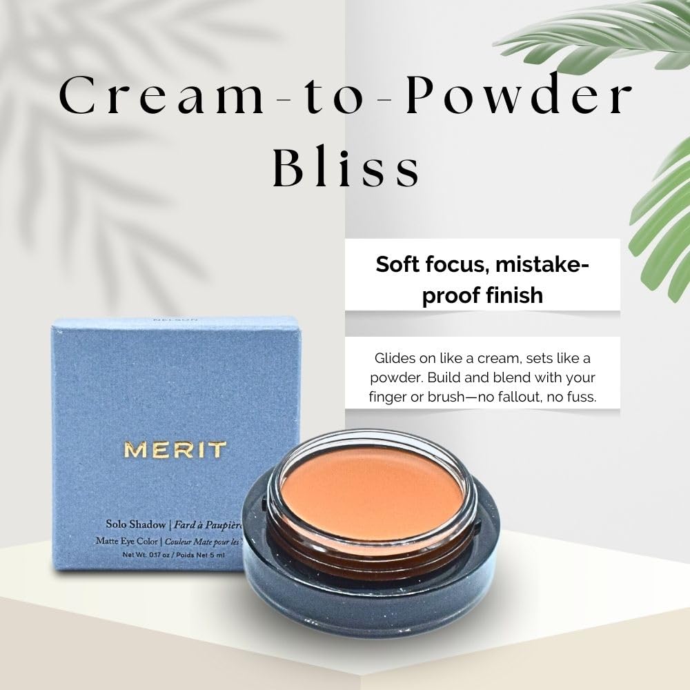 MERIT Solo Shadow Cream-to-Powder Soft Matte Eyeshadow Vachetta Merit buy supplements canada