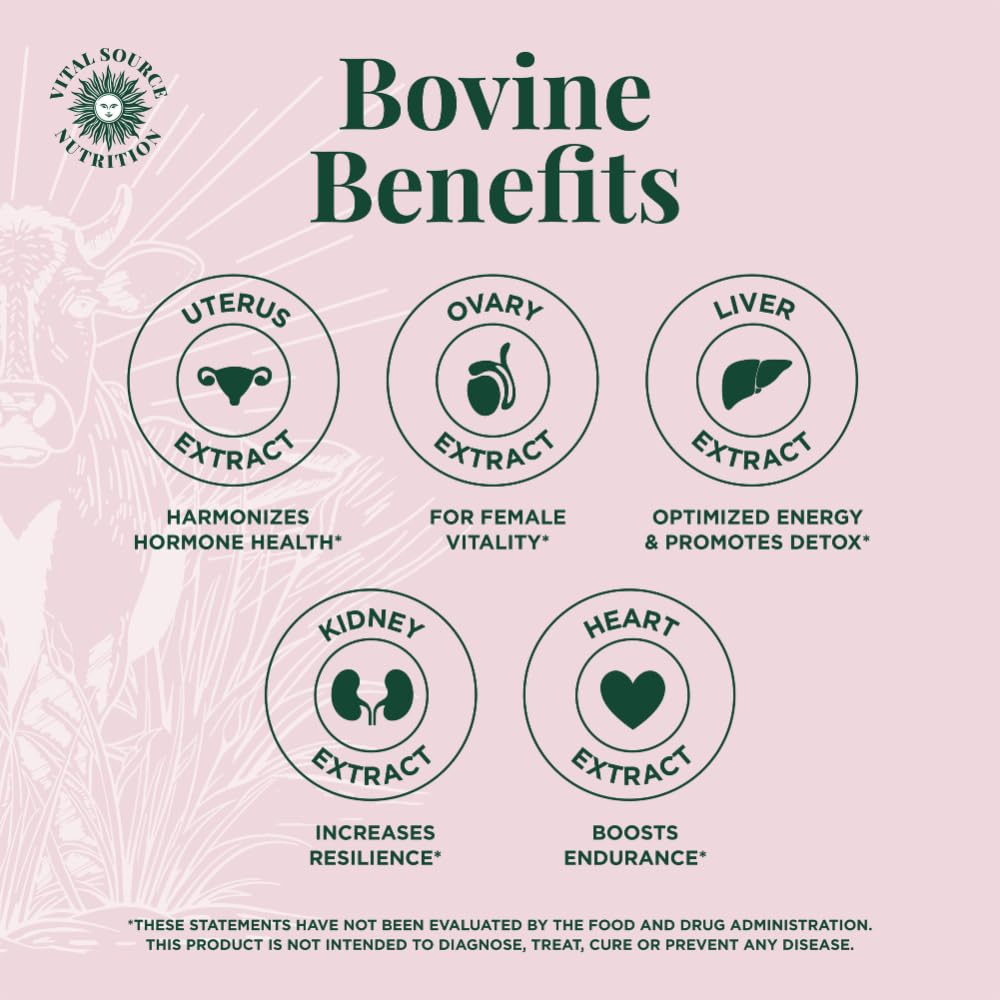 Vital Source Nutrition - BiFi Capsules - Premium Primal Organ Blend - Supports Hormone Health, Energy, Stamina & Clarity - Daily Vitality - Ancestral Supplements for Women - No Artificial Ingredients Vital Source Nutrition buy supplements canada