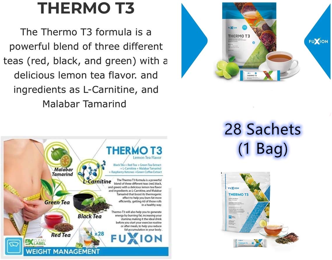FuXion Thermo T3,Delicious Lemon Tea Flavor(Thermo TT3, 28 Sachets) CHNLML buy supplements canada