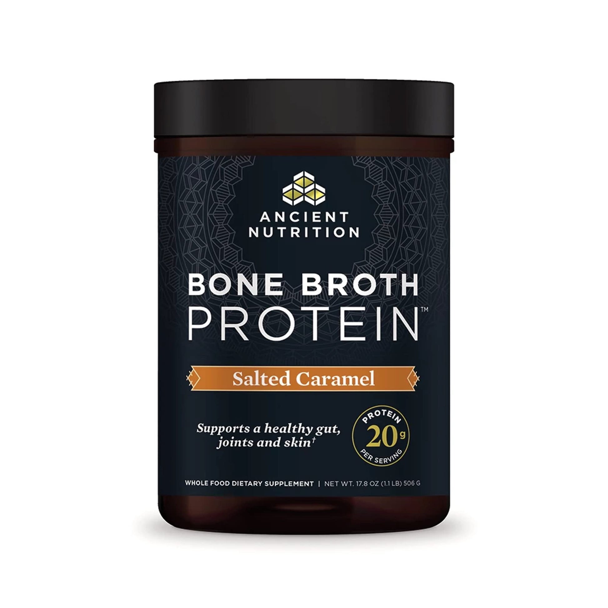 Ancient Nutrition Bone Broth Protein Powder, Salted Caramel, 19g Protein per Serving Ancient Nutrition buy supplements canada
