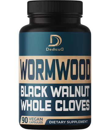 DEDICAD 12in1 Wormwood Black Walnut Clove Capsules - Immune, and Mood Support - 3 Month Supply - 90 Vegan Capsules DEDICAD buy supplements canada