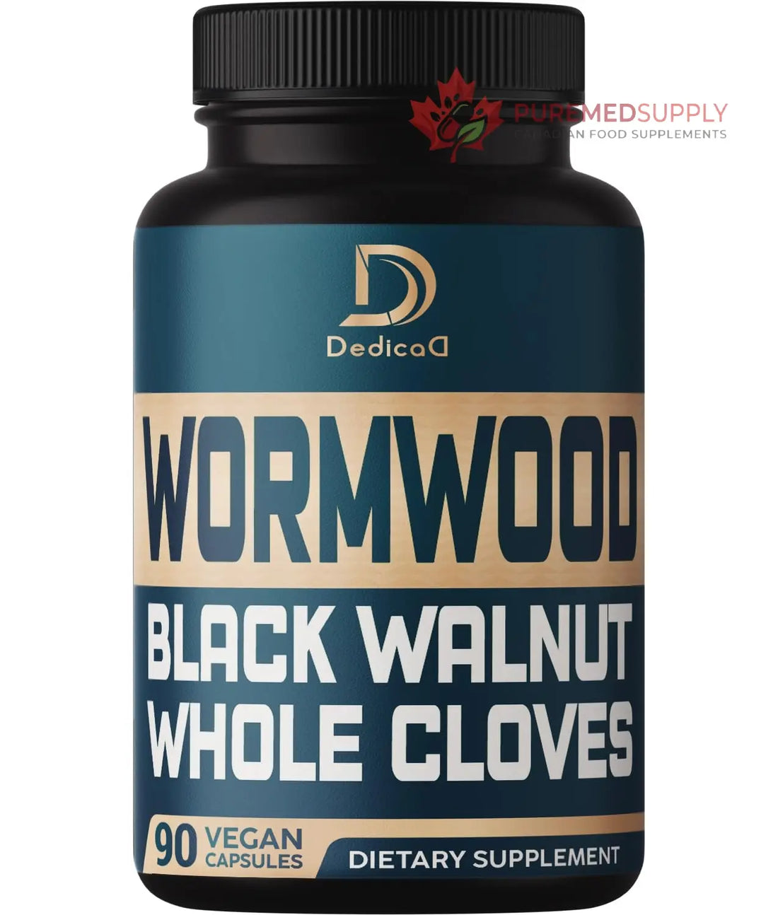 DEDICAD 12in1 Wormwood Black Walnut Clove Capsules - Immune, and Mood Support - 3 Month Supply - 90 Vegan Capsules DEDICAD buy supplements canada