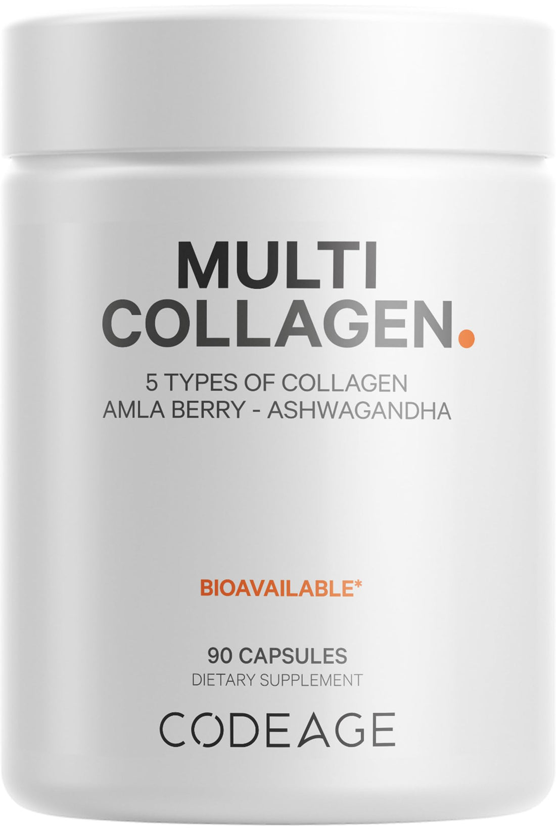 Codeage Multi Collagen Peptides Protein Capsules, 5 Collagen Types, Grass-Fed & Hydrolyzed Bovine Collagen Pills Supplement, Ashwagandha, Amla Berry Vitamins, Collagen Peptides - 90 Capsules Codeage buy supplements canada