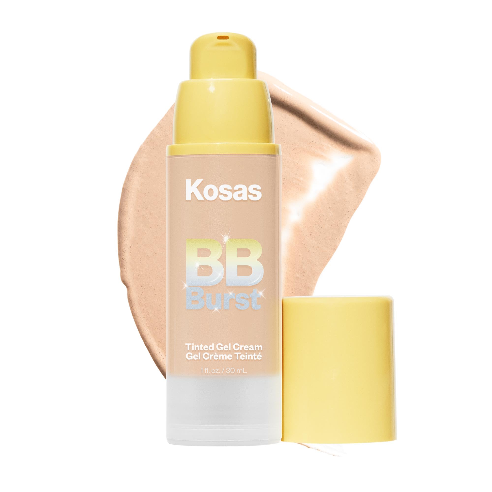 Kosas BB Burst Tinted Face Gel Cream - Supports Healthy Collagen, Smoothes Skin, Hydrates & Moisturizes - Lightweight Buildable Coverage - Light+ Cool 15, (1 Oz/30 ML) Kosas buy supplements canada