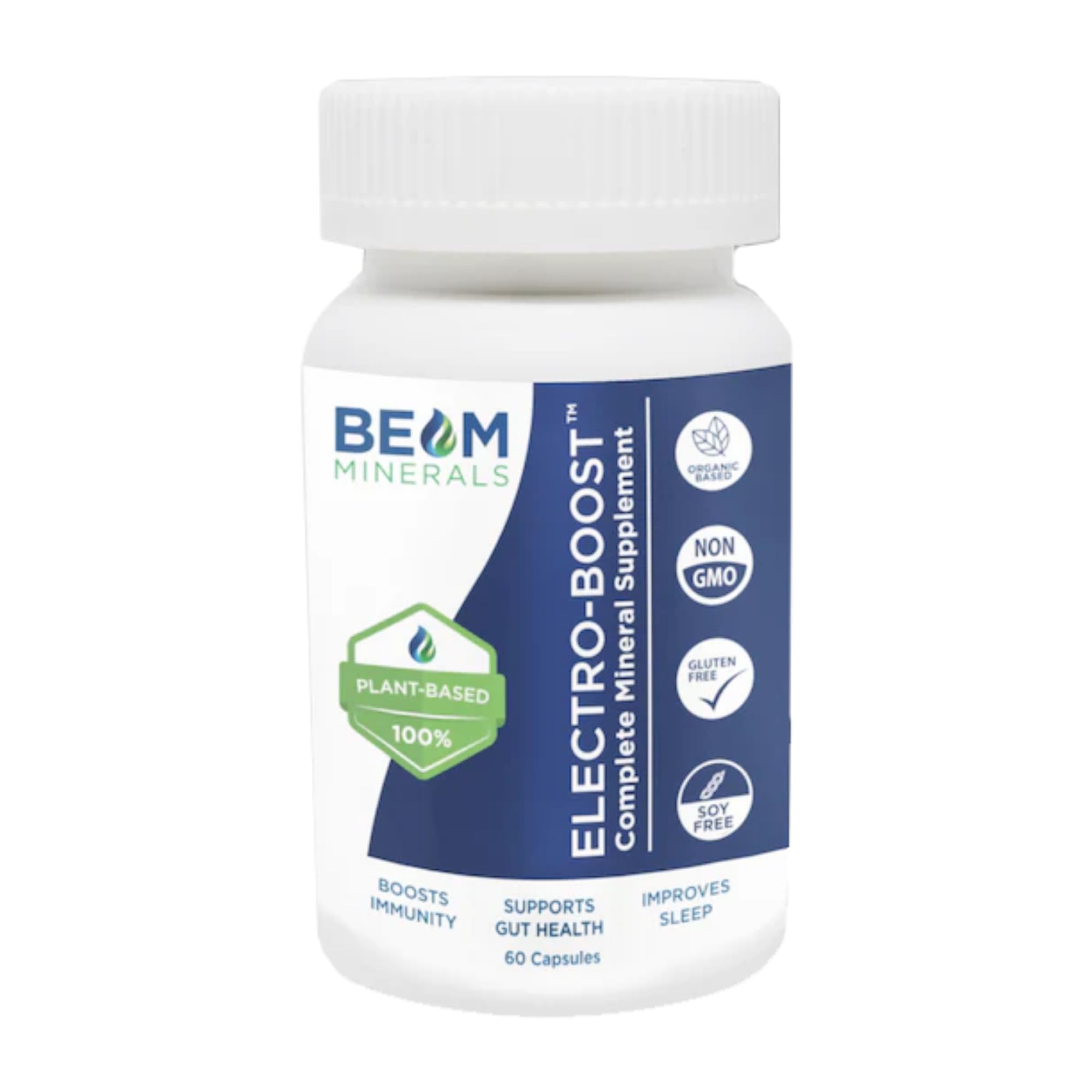 Beam Minerals Complete Multi-Mineral Capsules | Electro-Boost Plant-Based Electrolytes and Micronutrients for Men and Women | Help to Boost Immunity, Support Gut Health BEAM MINERALS buy supplements canada