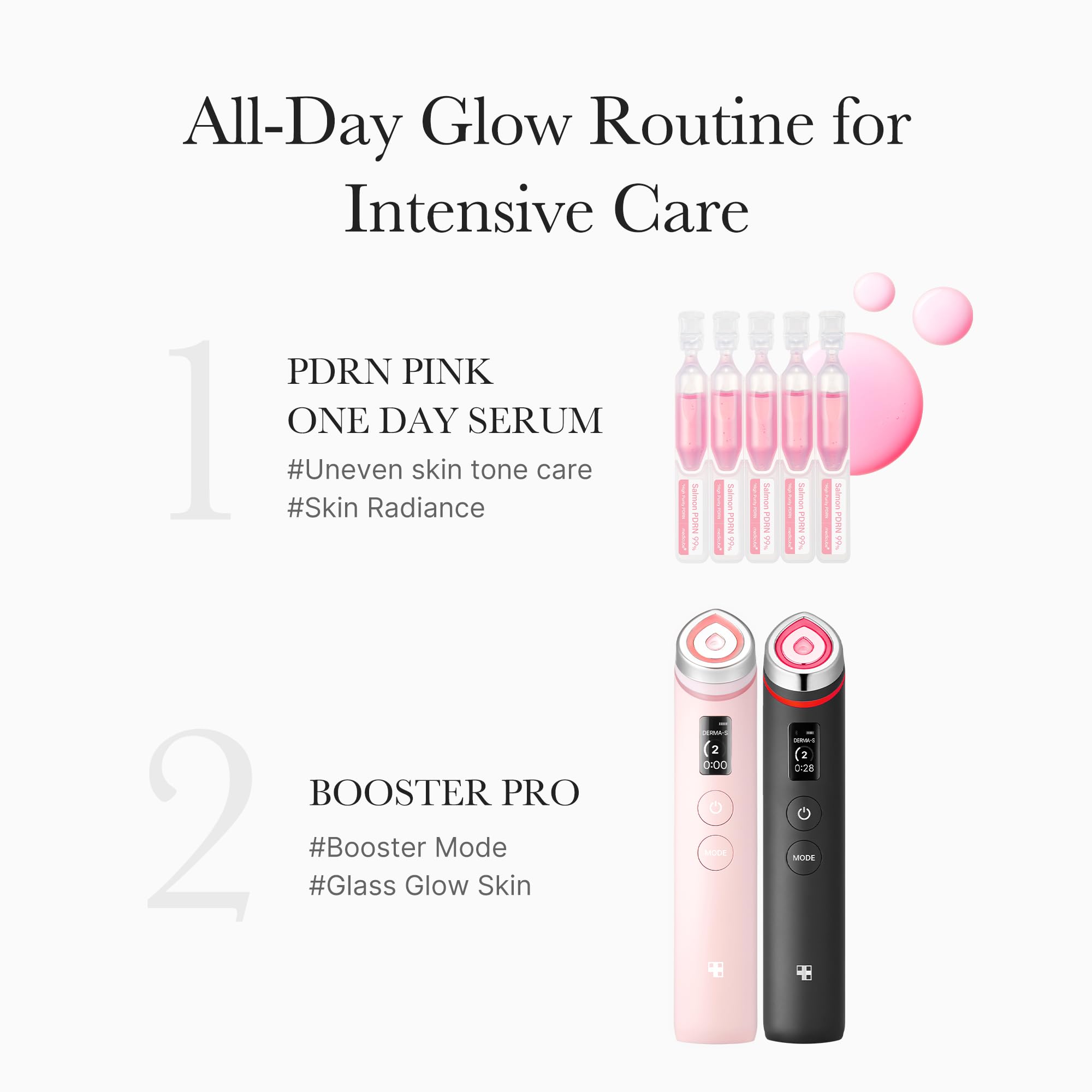 medicube Salmon DNA PDRN Pink One Day Serum | 99% Salmon DNA PDRN Intensive Ampoule, Collagen, Glutathione medicube buy supplements canada
