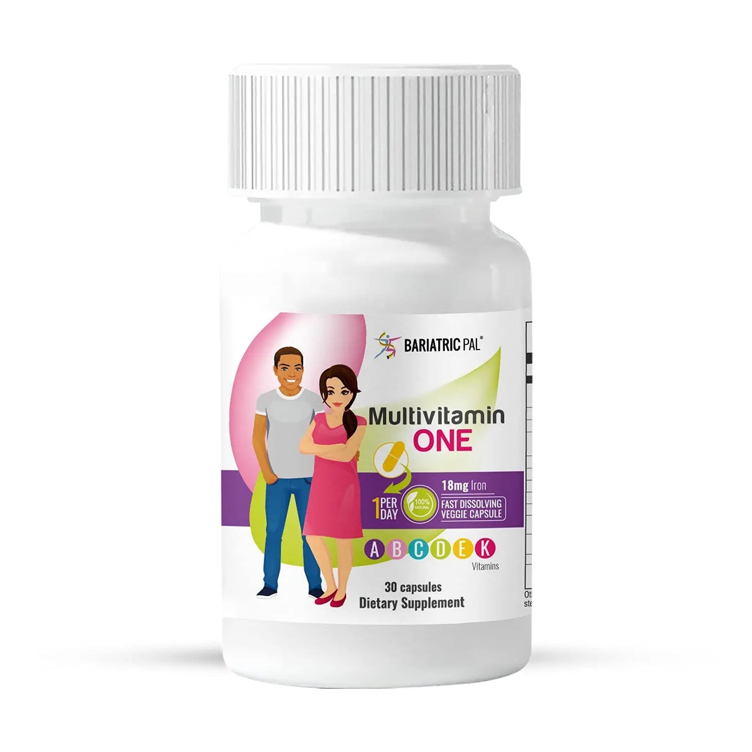BariatricPal 30-Day Bariatric Vitamin Bundle Multivitamin ONE 1 per Day! Capsule with 18mg Iron Easy Swallow Calcium Citrate (600mg) BariatricPal buy supplements canada