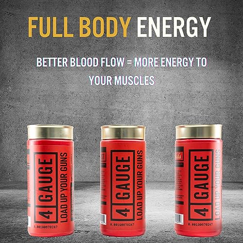 4 Gauge Natural Preworkout Without The Jitters | 30 Servings | Nitric Oxide Booster 4 Gauge buy supplements canada