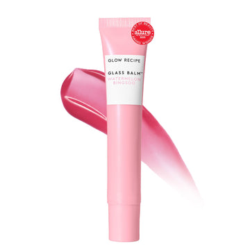 Glow Recipe Glass Balm Lip Treatment - 12Hr Hydrating Lip Balm & Moisturizer with Hyaluronic Acid to Smooth, Plump & Protect from Dryness - Sheer Soft Pink Tint, Watermelon Bingsoo (15 ml) Glow Recipe buy supplements canada