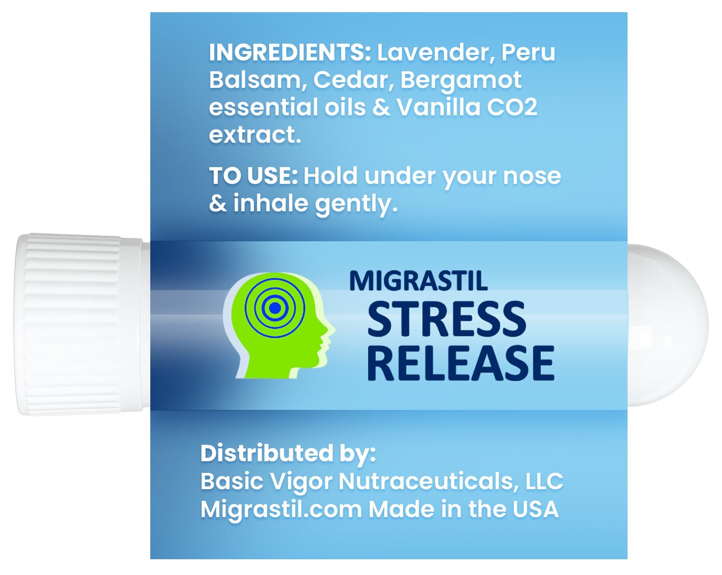 Basic Vigor Migrastil Extra Strength Migraine Stick & Stress Release Inhaler 2-Pack Basic Vigor buy supplements canada