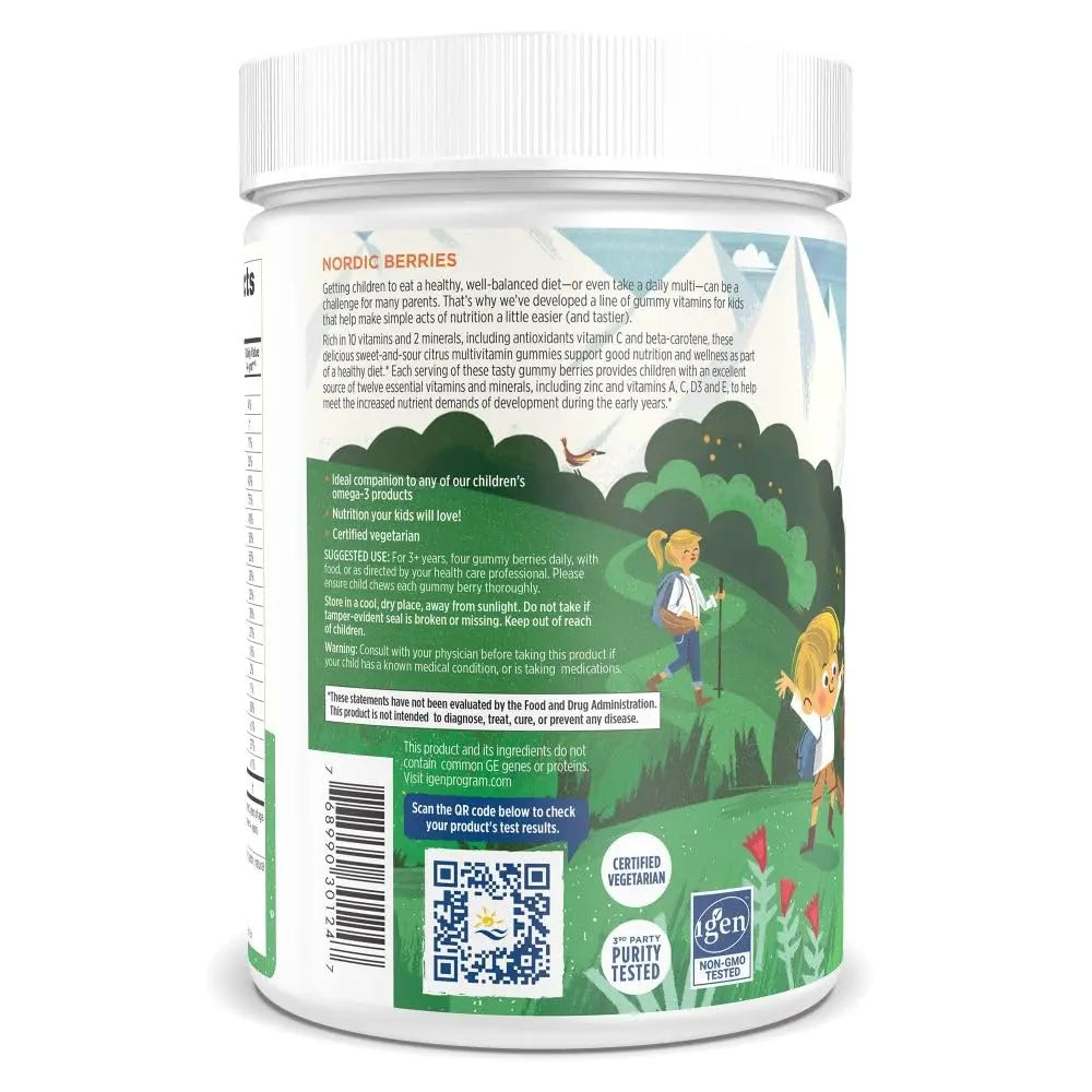 Nordic Naturals Nordic Berries, Citrus - 200 Gummy Berries - Great-Tasting Multivitamin for Ages 2+ - Growth, Development Nordic Naturals buy supplements canada