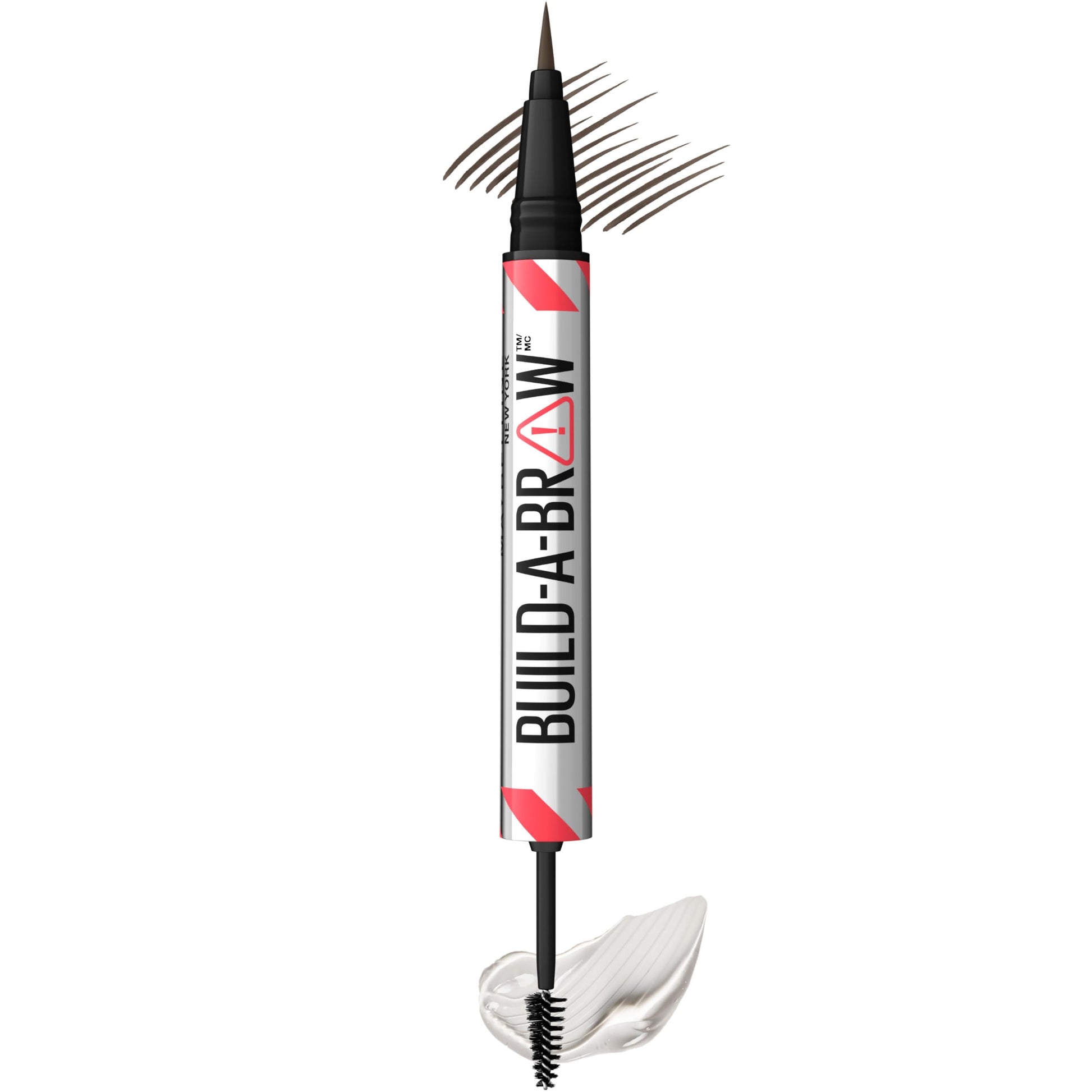 Maybelline Build-A-Brow 2-in-1 Brow Pen and Sealing Eyebrow Gel, Eyebrow Makeup for Real-Looking, Fuller Brows, Black Brown, 1 Count MAYBELLINE buy supplements canada