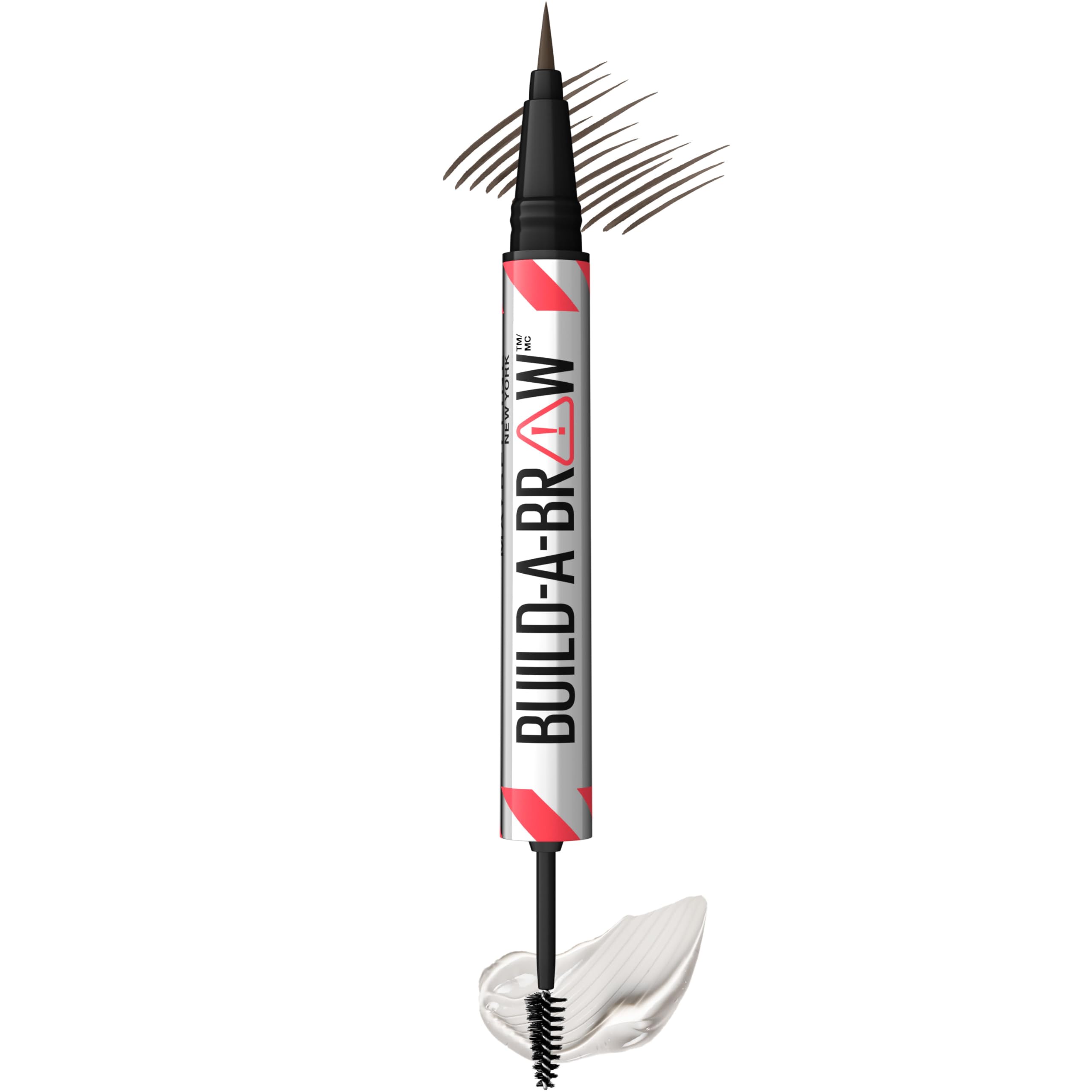 Maybelline Build-A-Brow 2-in-1 Brow Pen and Sealing Eyebrow Gel, Eyebrow Makeup for Real-Looking, Fuller Brows, Black Brown, 1 Count MAYBELLINE buy supplements canada