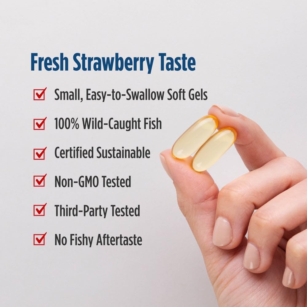 Nordic Naturals DHA, Strawberry - 90 Soft Gels - 830 mg Omega-3 - High-Intensity DHA Formula for Brain & Nervous System Support - Non-GMO - 45 Servings Nordic Naturals buy supplements canada