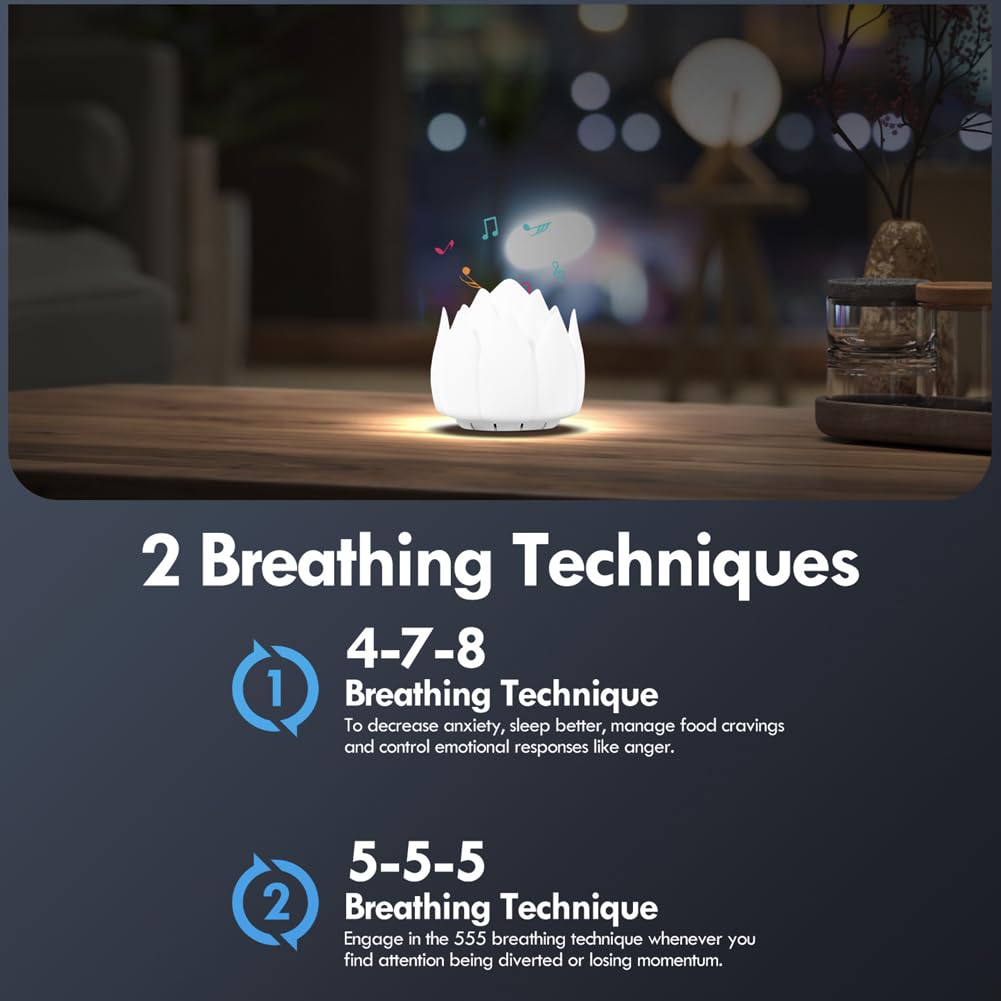 Meditation Gifts 'Breathing Lotus', NDLT Mindfulness Gifts Guided Breathing Trainer 2 Breathing NDLT buy supplements canada