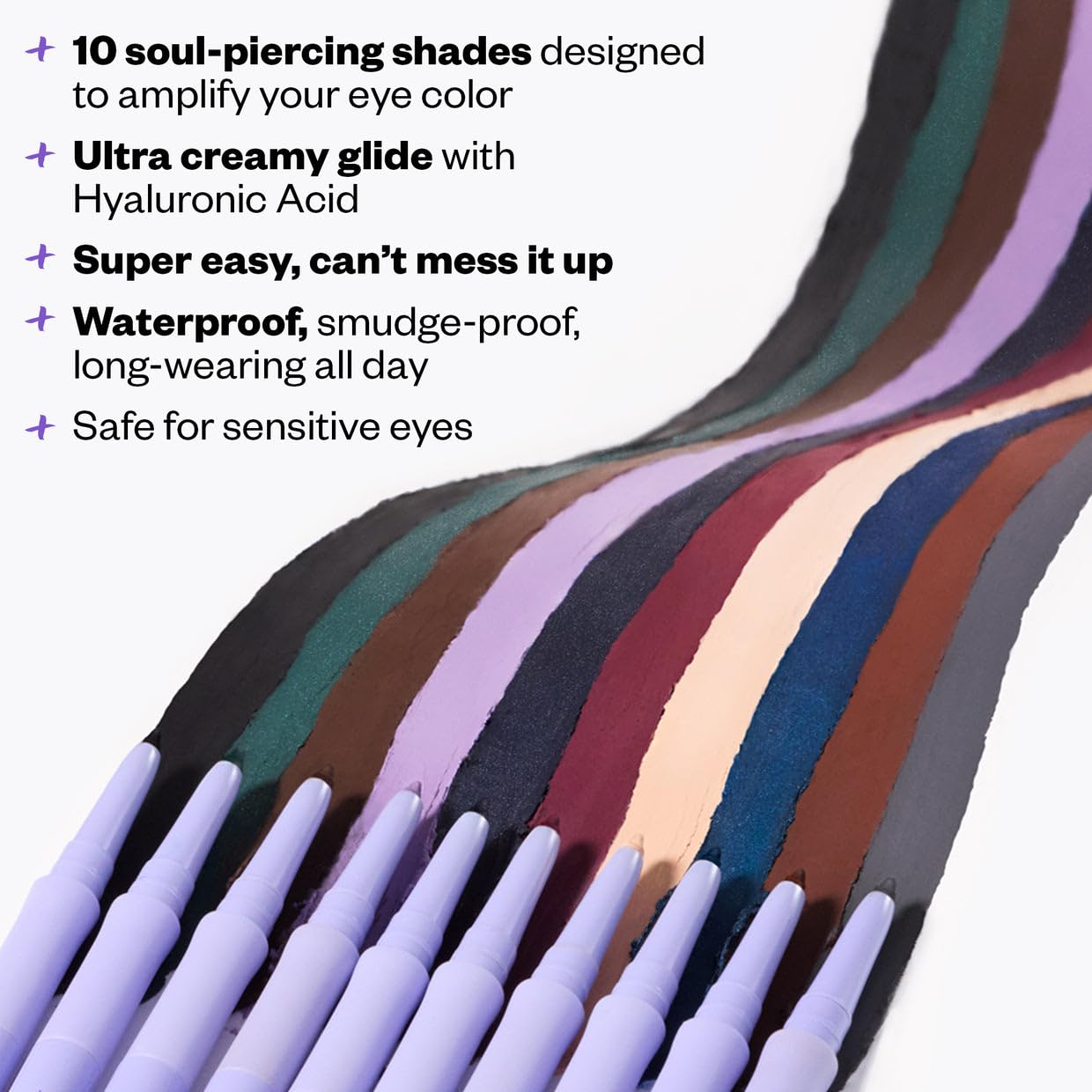 Kosas Soulgazer Gel Eyeliner (Enigma) - Waterproof, Smudge-Proof Pen with Hyaluronic Acid - Retractable Eyeliner Pencil with Sharpener & Smudger, Long-Lasting - Blackened Blue Satin Kosas buy supplements canada