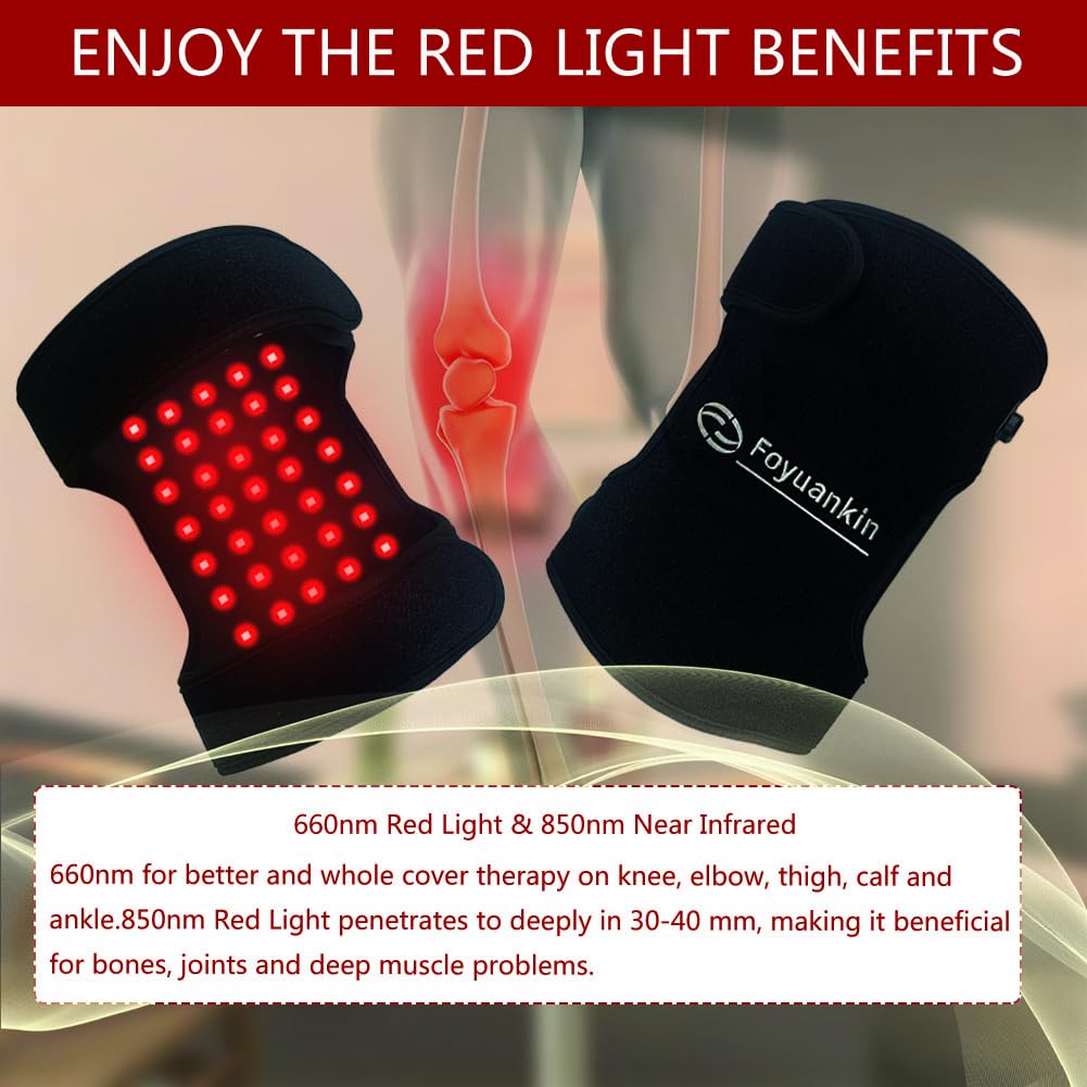 Foyuankin 660nm Red Light Therapy Pad for Joints, 850nm Infrared Light Benefits for Joint Foyuankin buy supplements canada