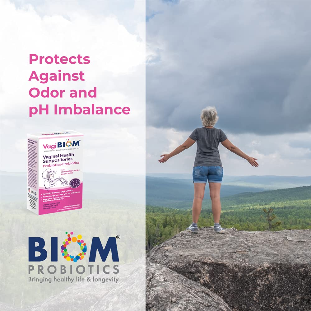 VagiBiom Lactobacillus Suppository: Microbiome Flora balance and Odor Control Regimen VagiBiom buy supplements canada